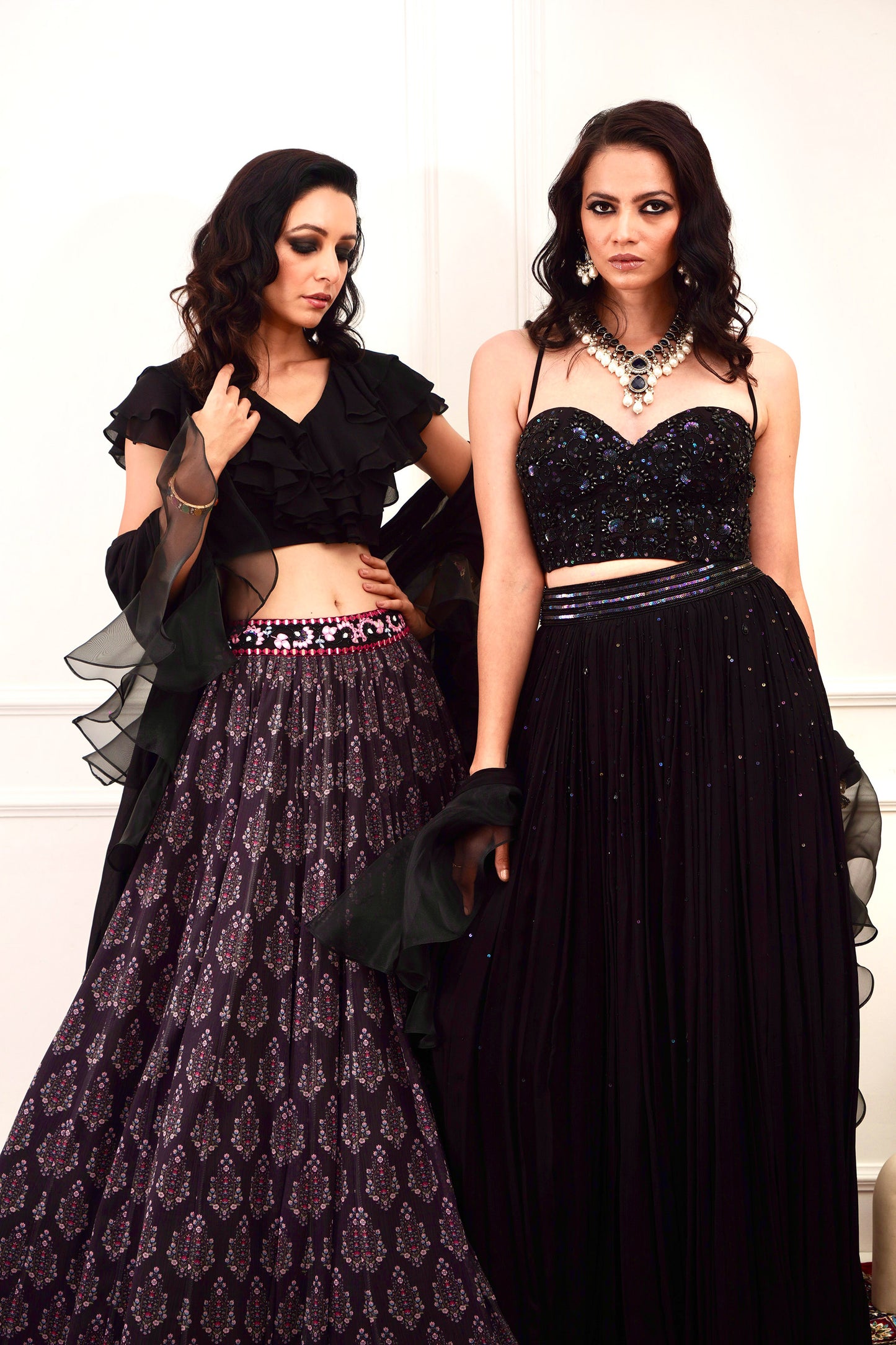 Black Imara lehenga set