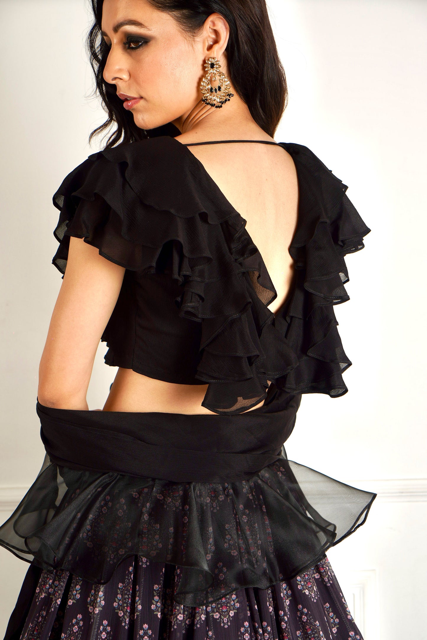 Black Imara lehenga set