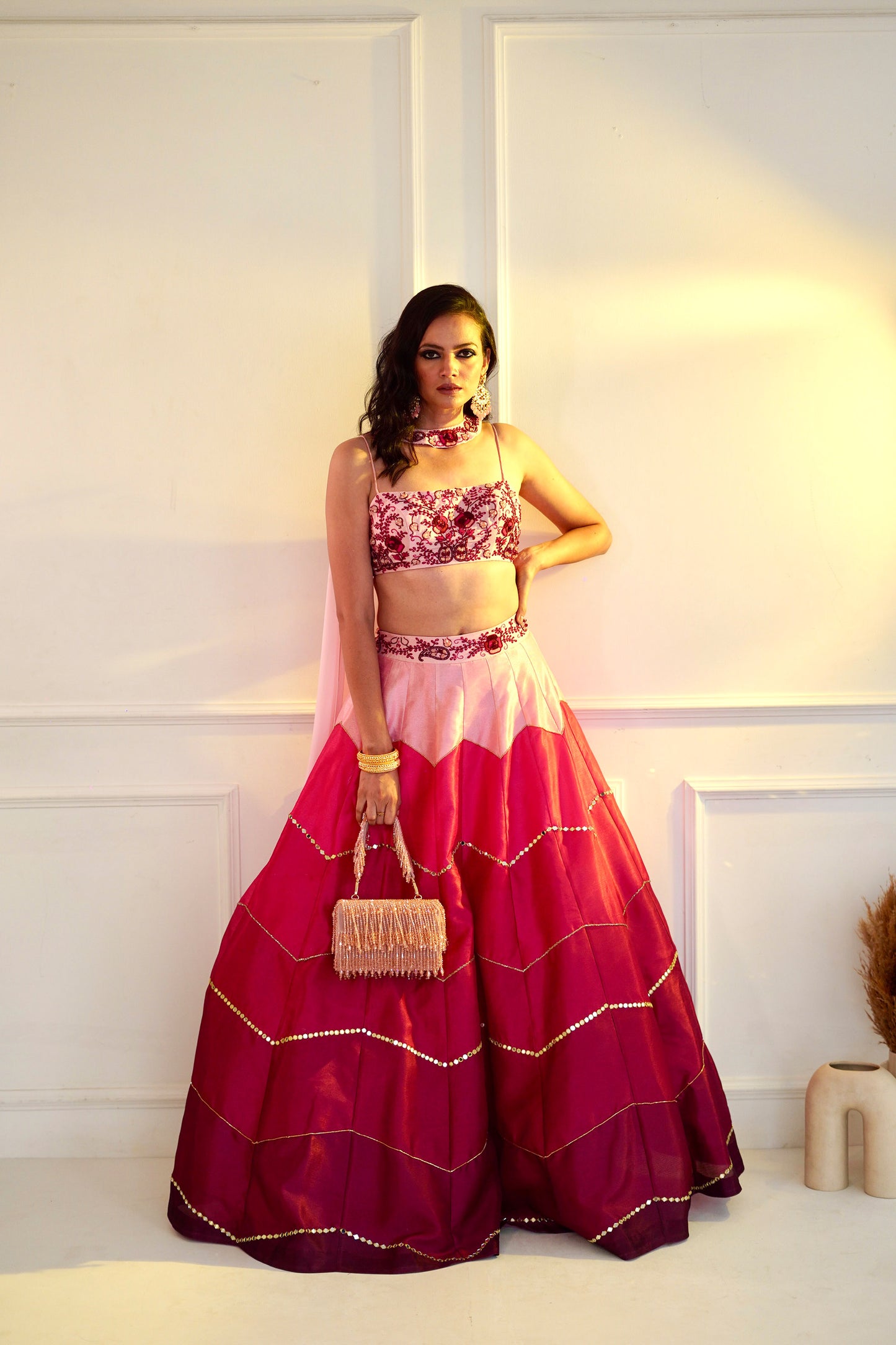 Pink Celeste lehenga set