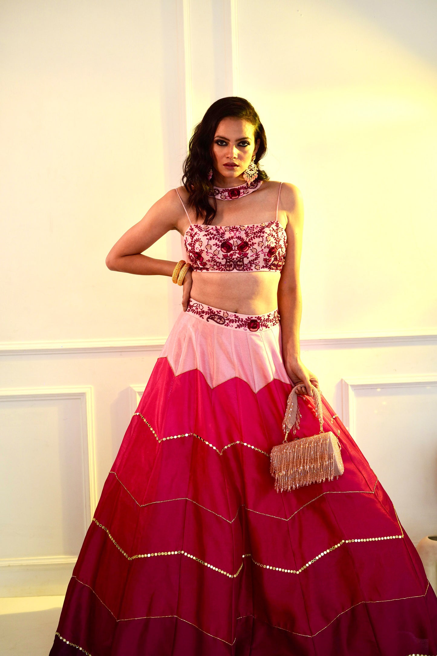 Pink Celeste lehenga set