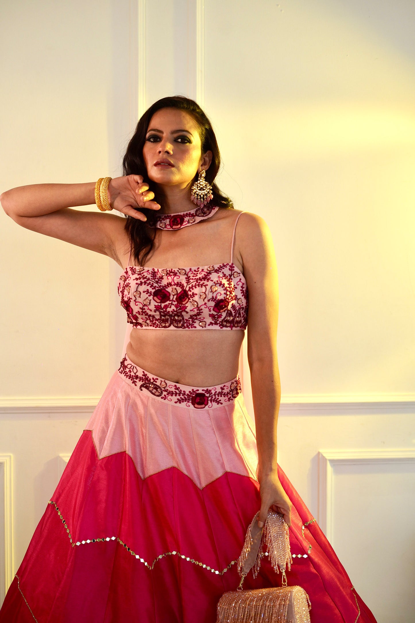 Pink Celeste lehenga set