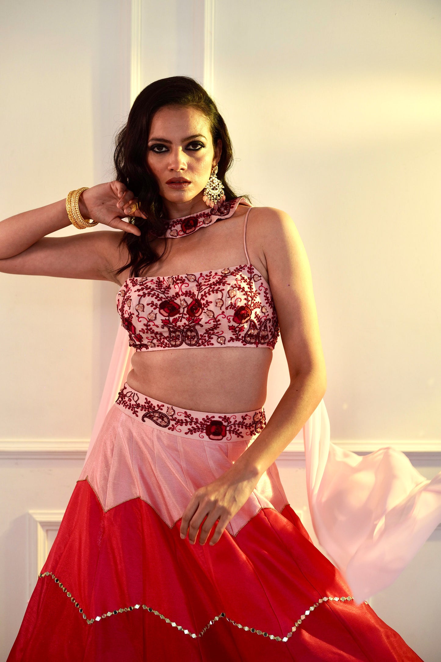 Pink Celeste lehenga set