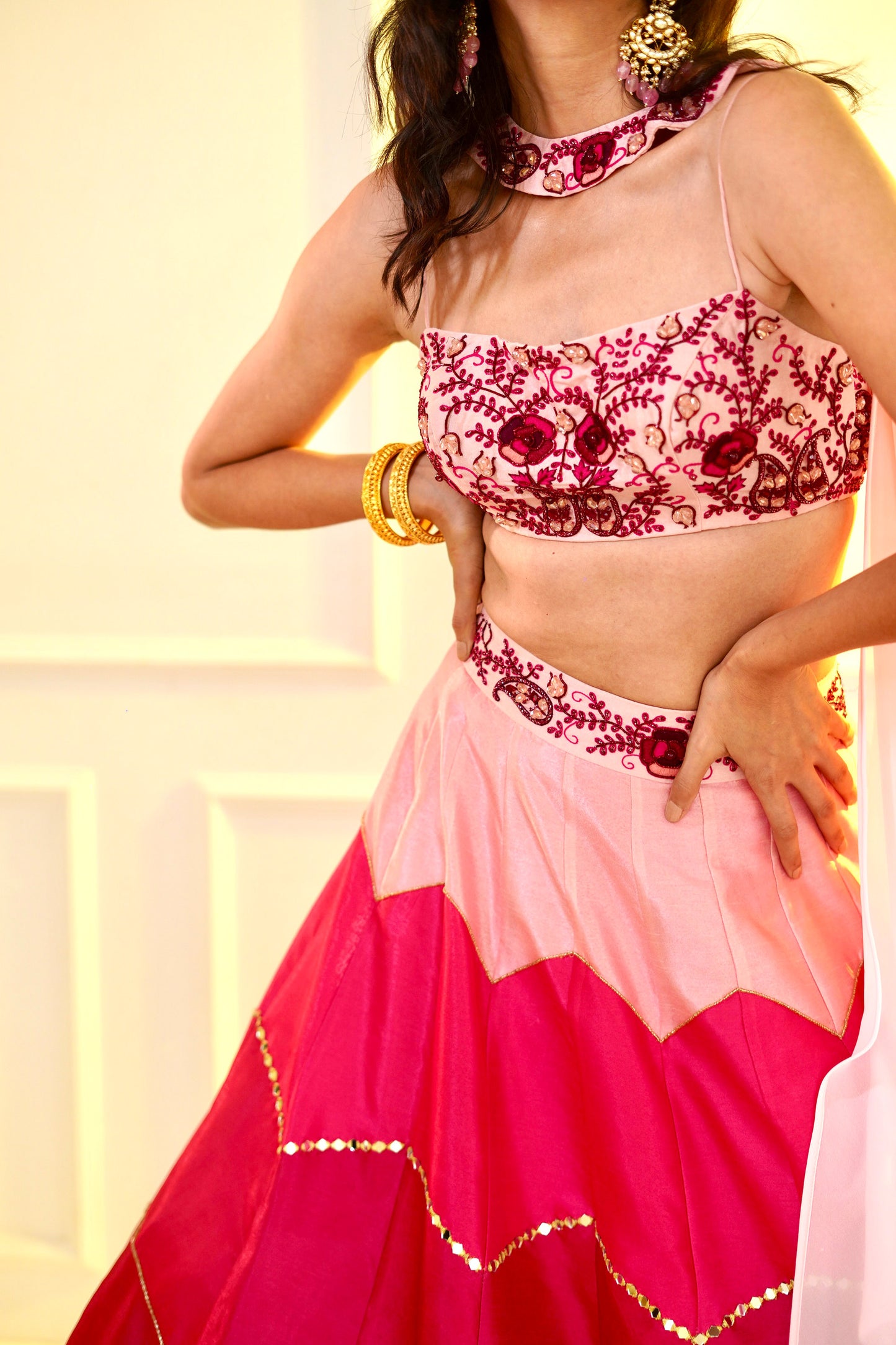 Pink Celeste lehenga set