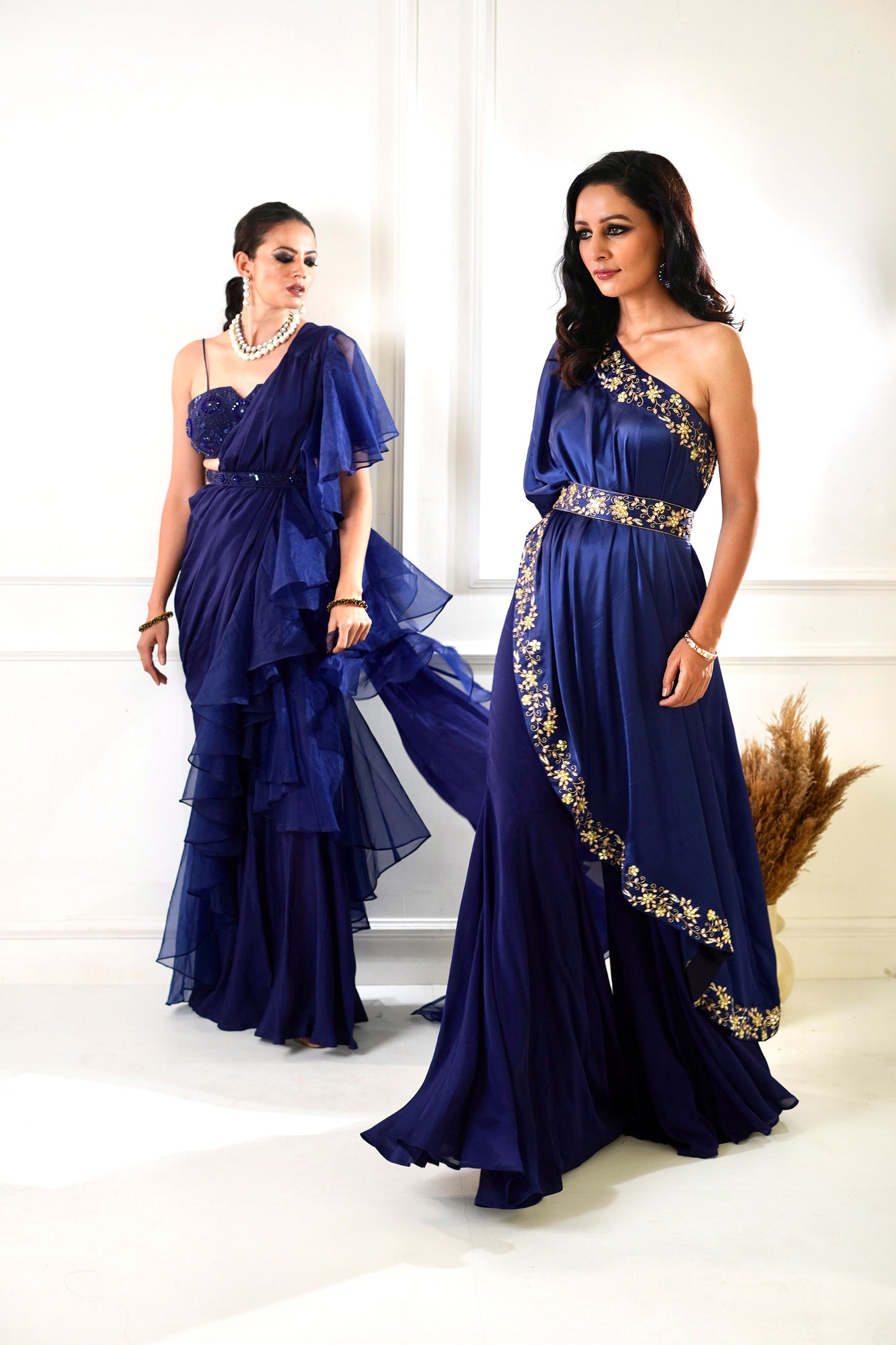 Blue Seher cape set