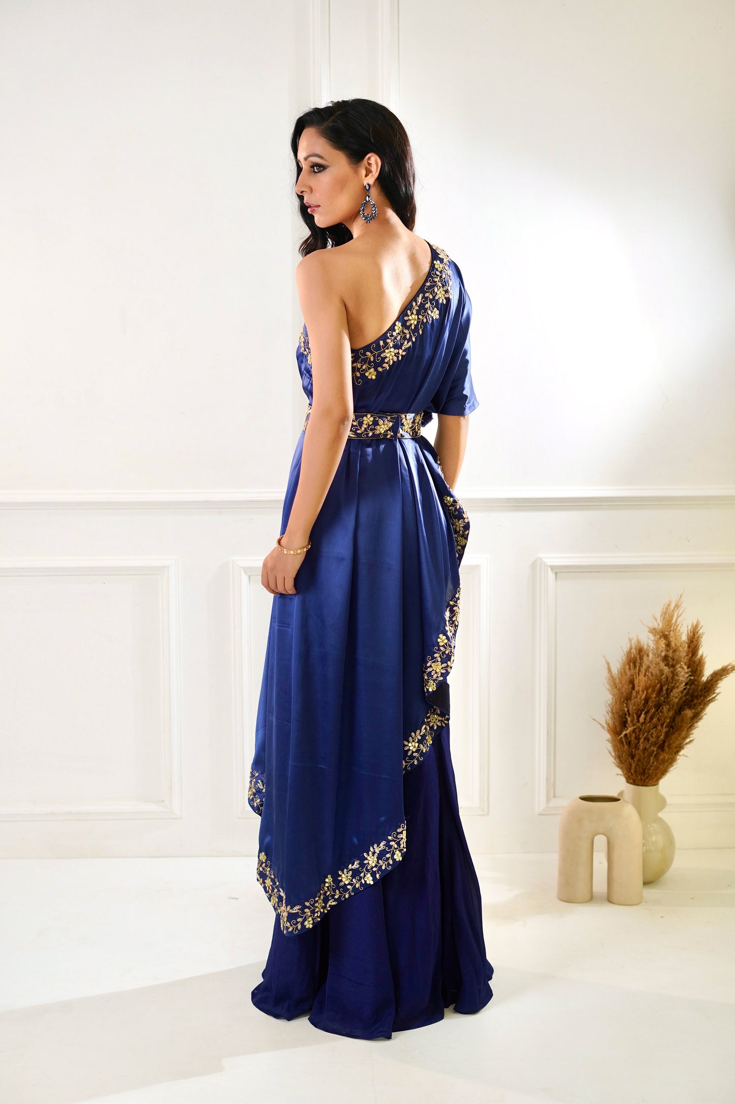 Blue Seher cape set