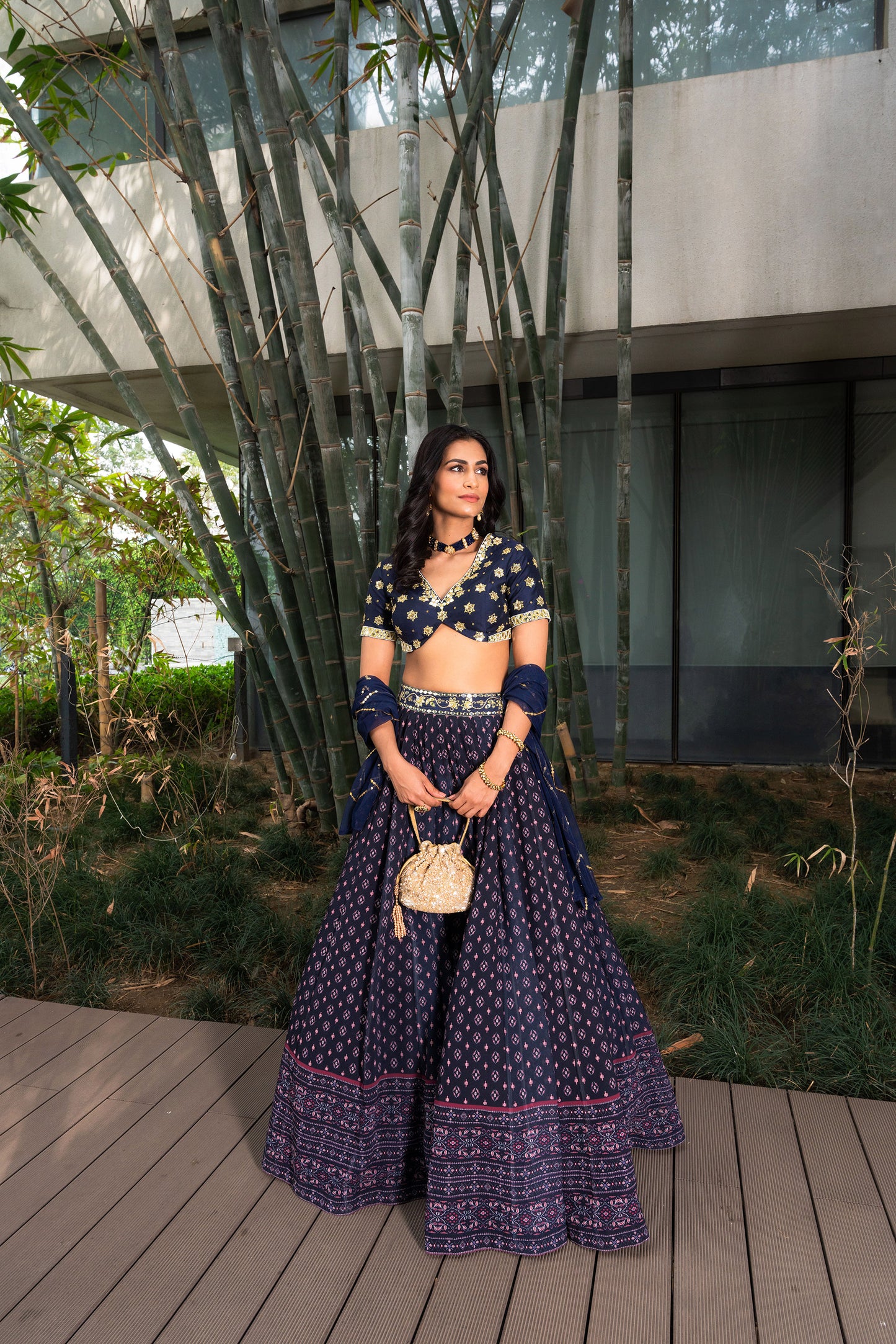 Blue Arshiya lehenga set