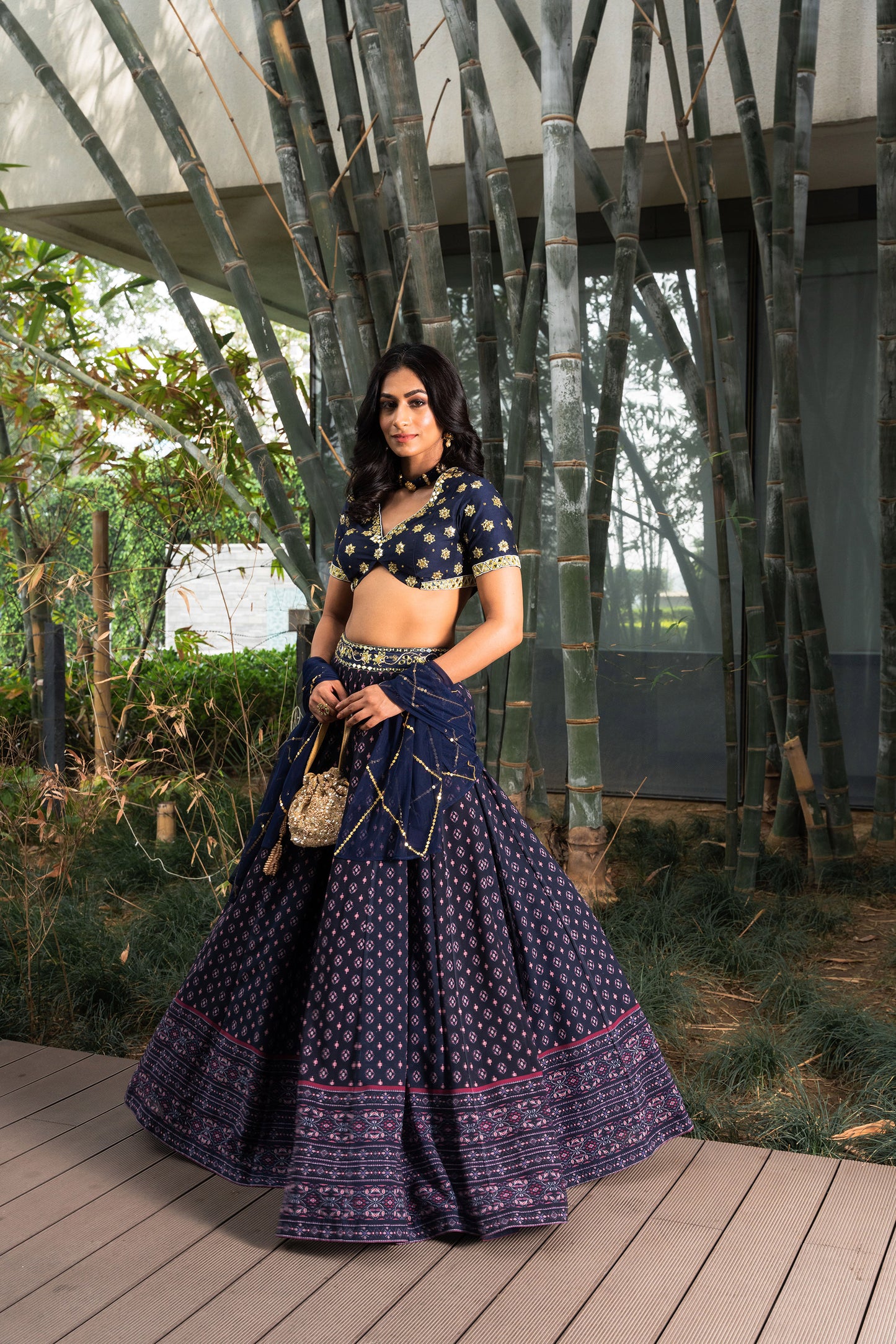 Blue Arshiya lehenga set