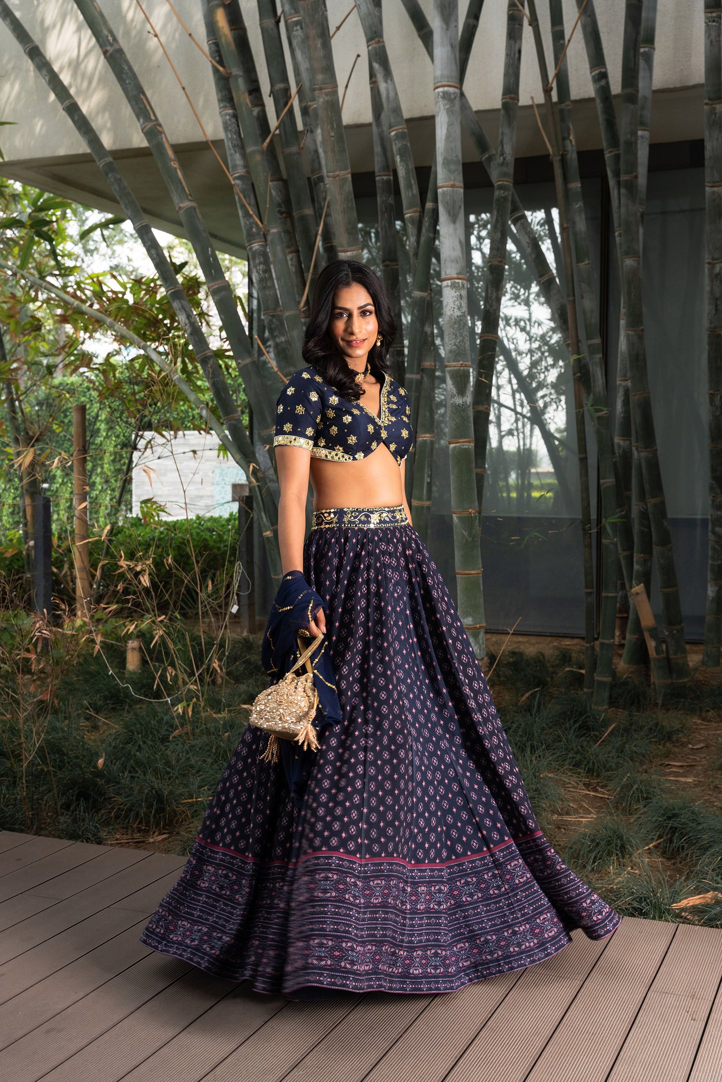 Blue Arshiya lehenga set