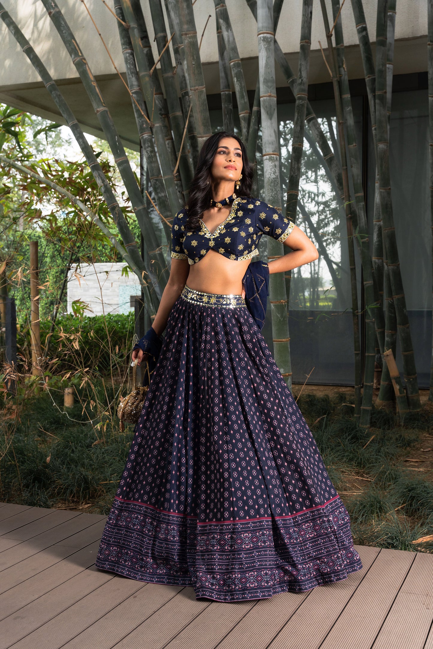 Blue Arshiya lehenga set