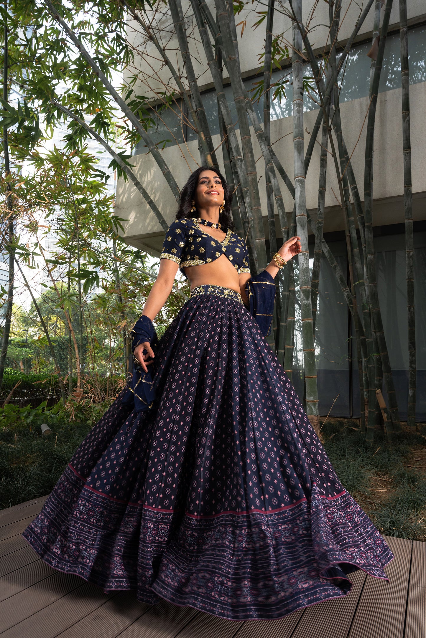 Blue Arshiya lehenga set