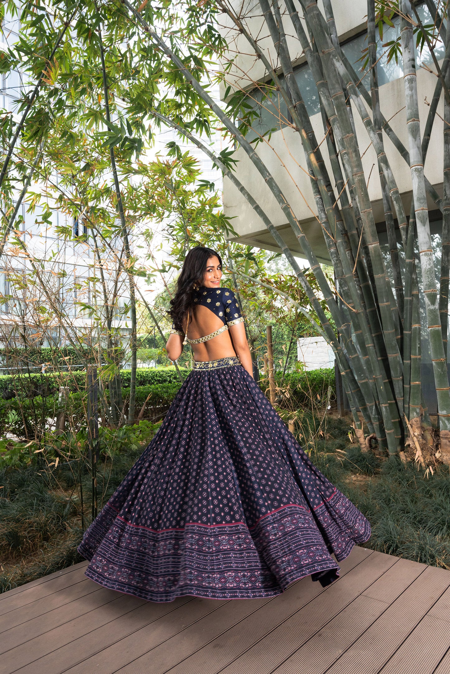 Blue Arshiya lehenga set