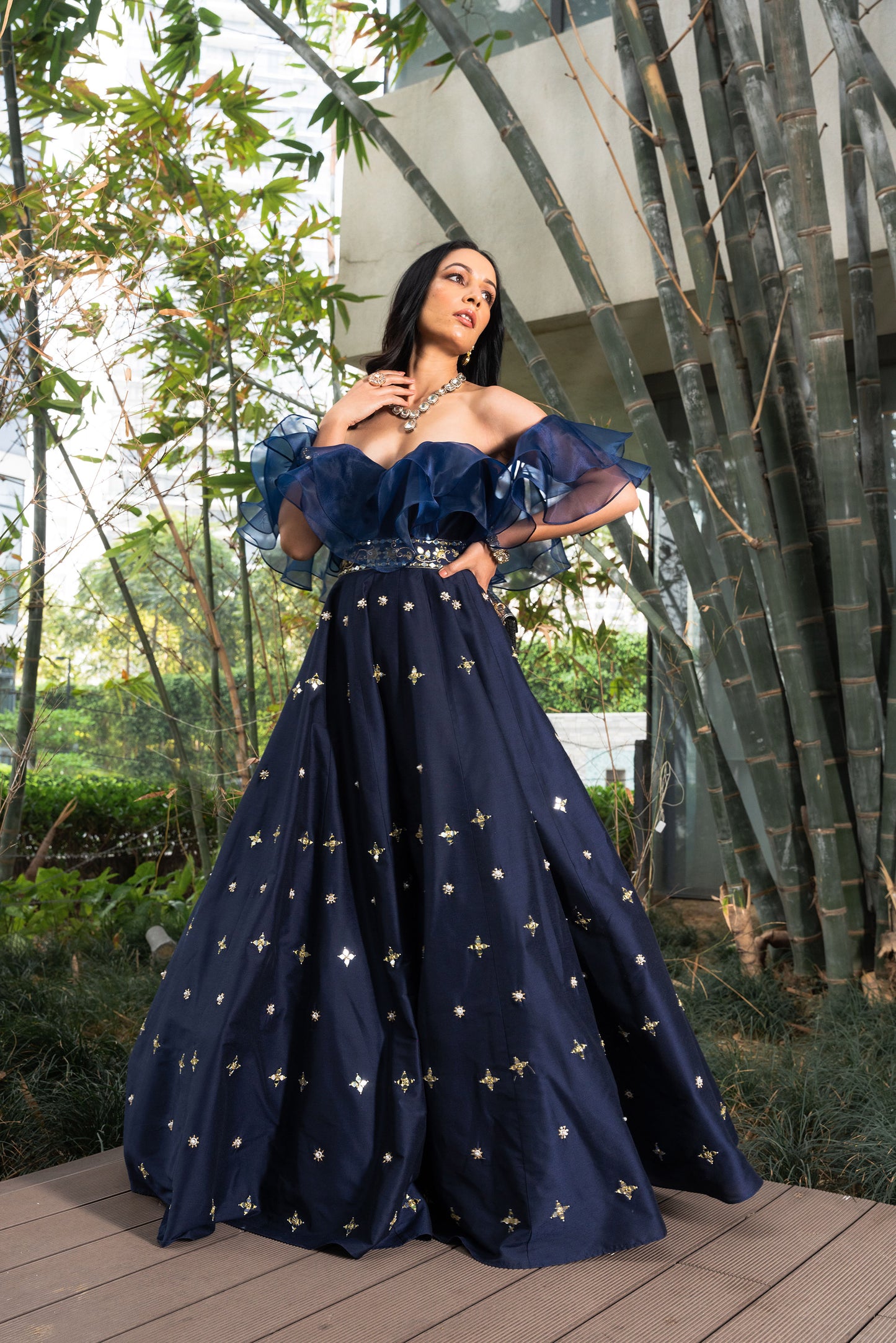 Blue Aarzu gown