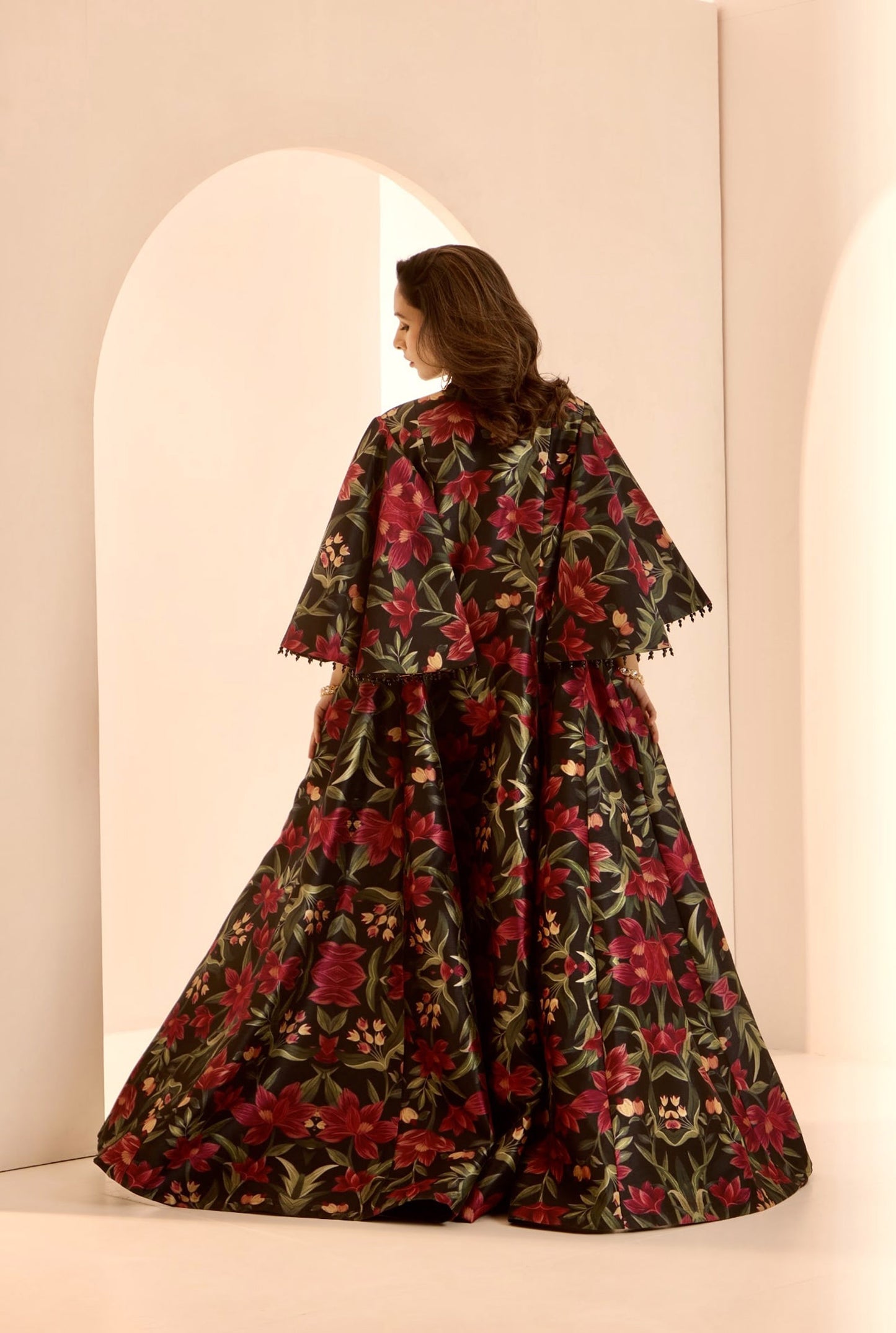 Black Zor jacket gown set