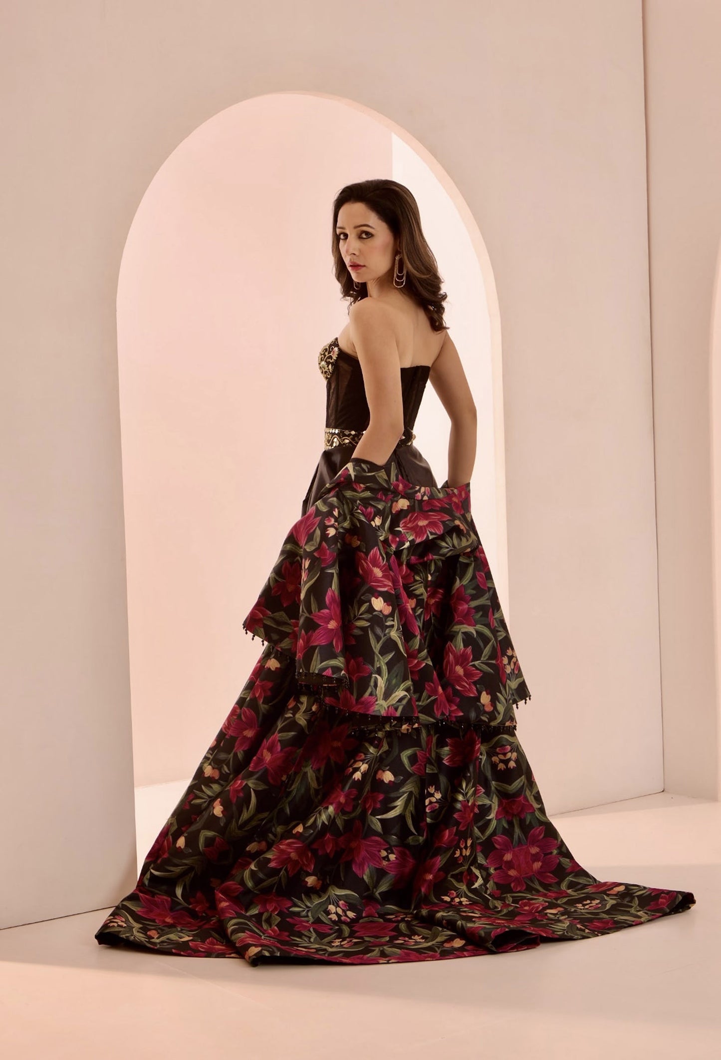 Black Zor jacket gown set