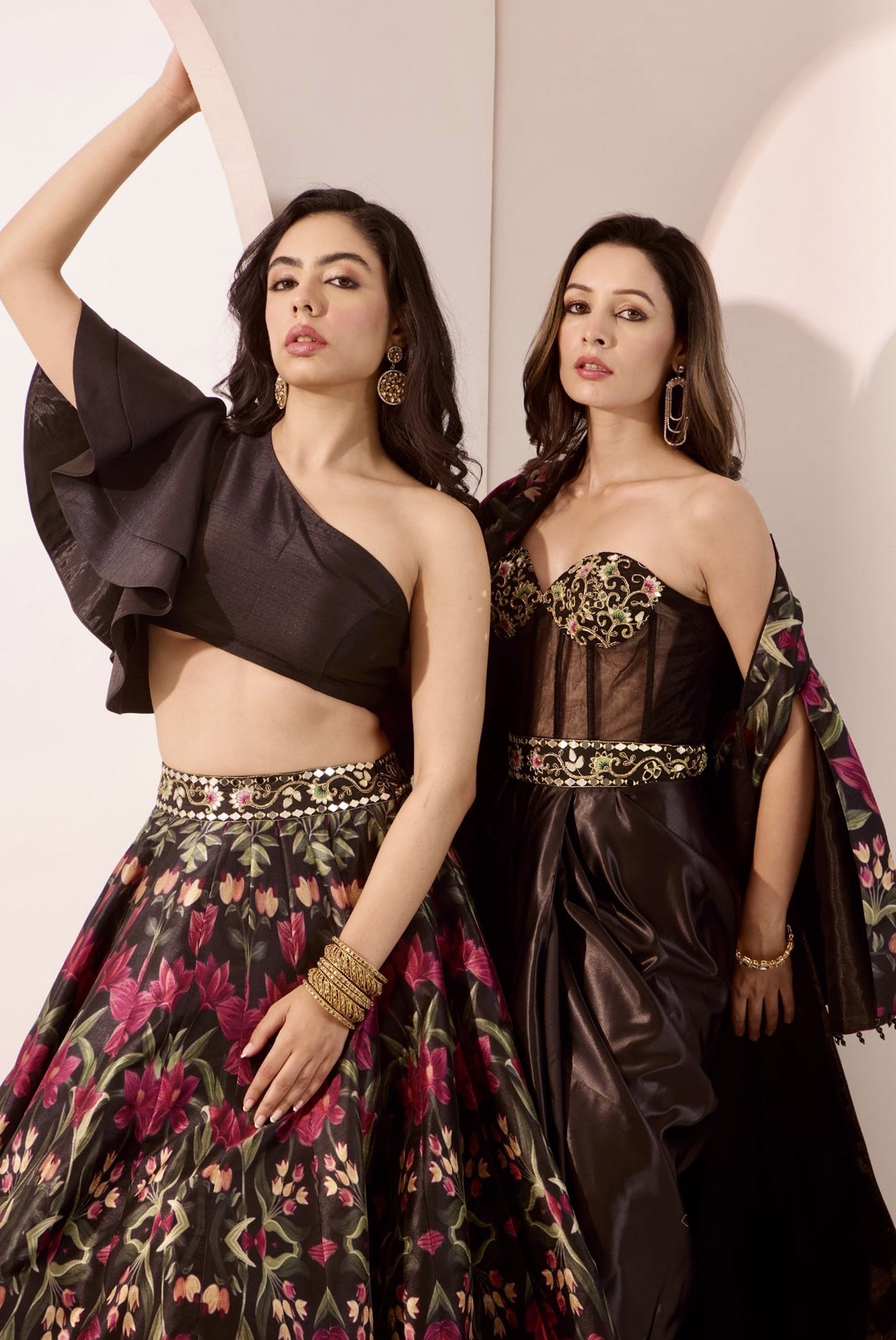 Black Kaya lehenga set