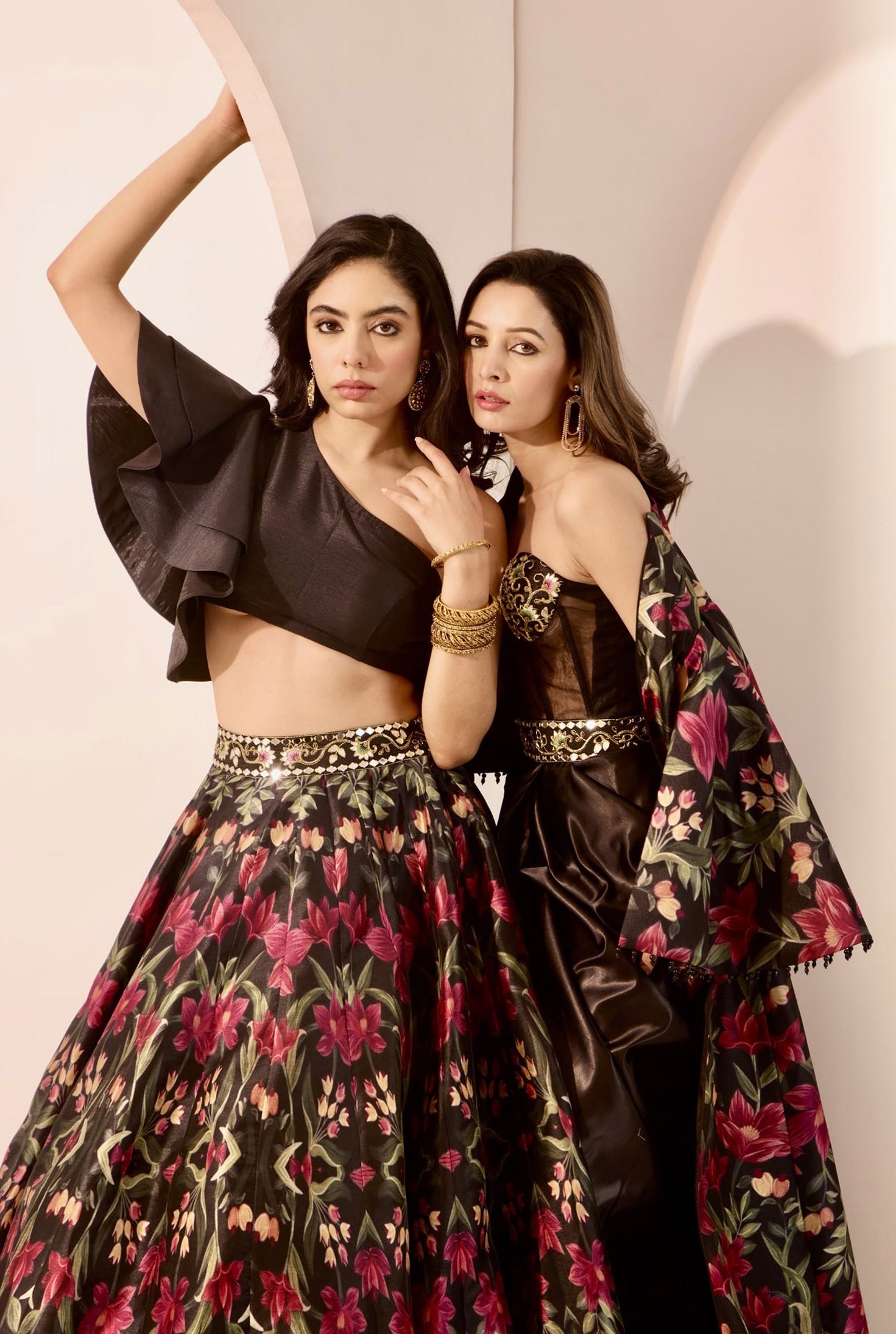 Black Kaya lehenga set