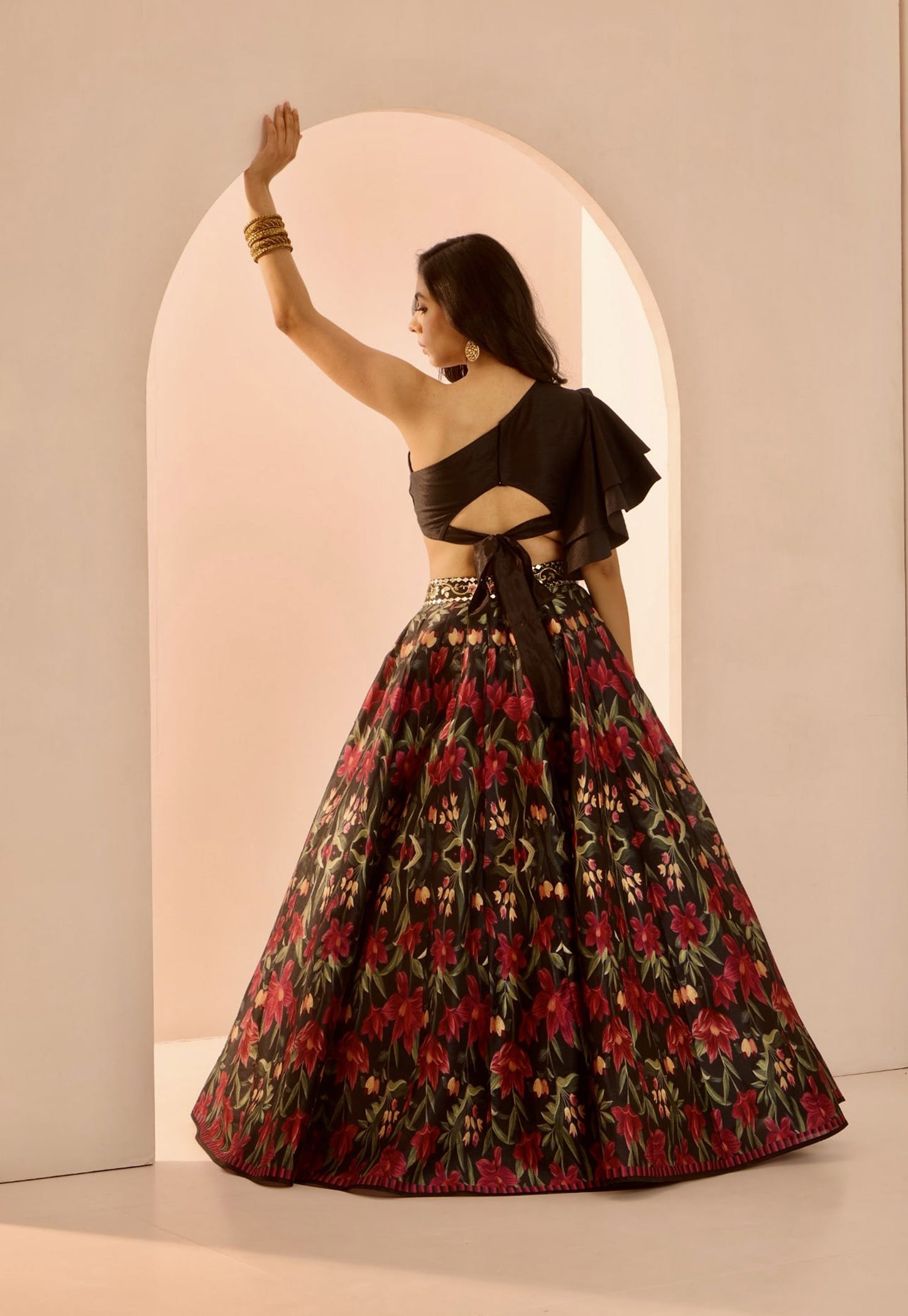 Black Kaya lehenga set