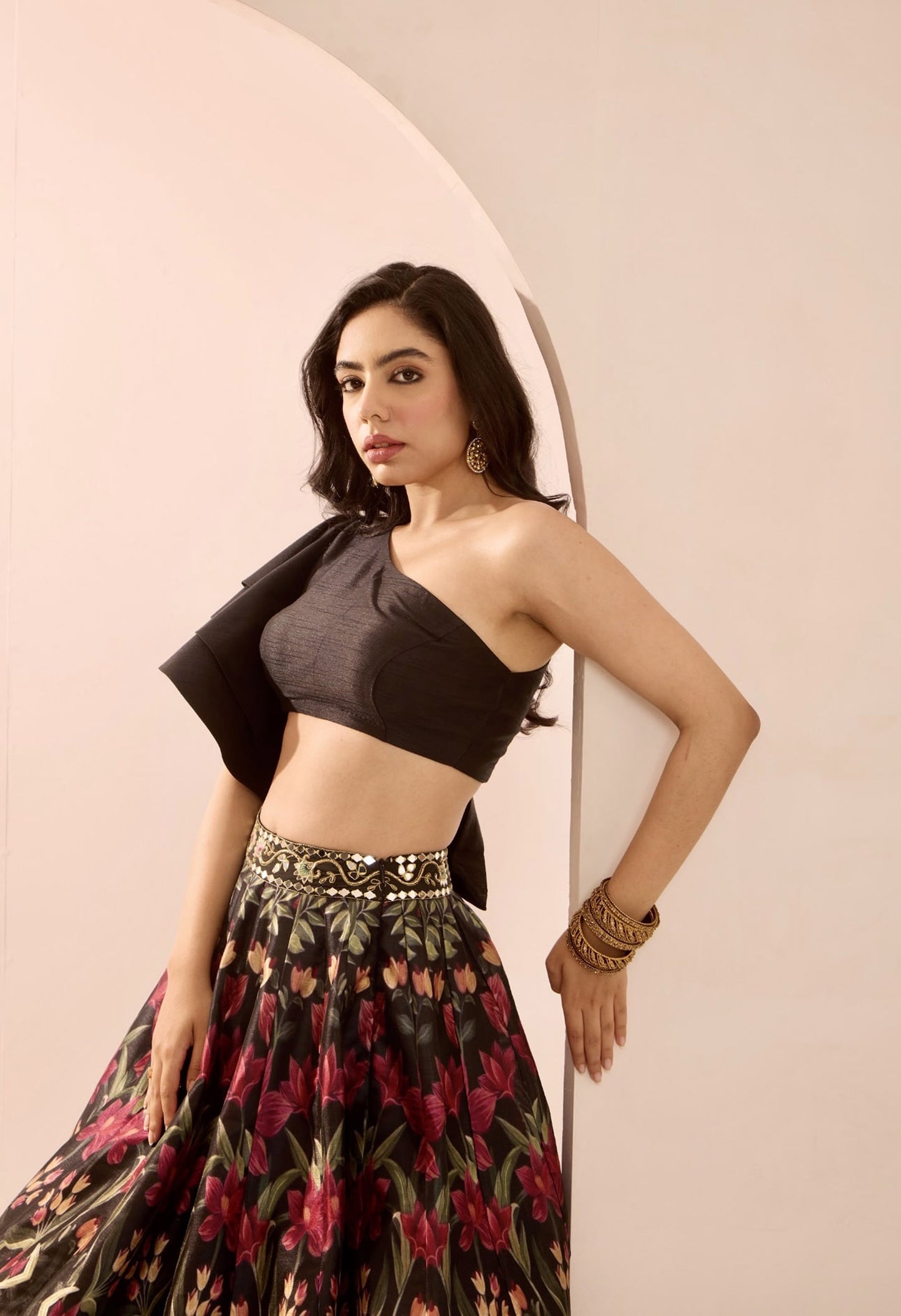 Black Kaya lehenga set
