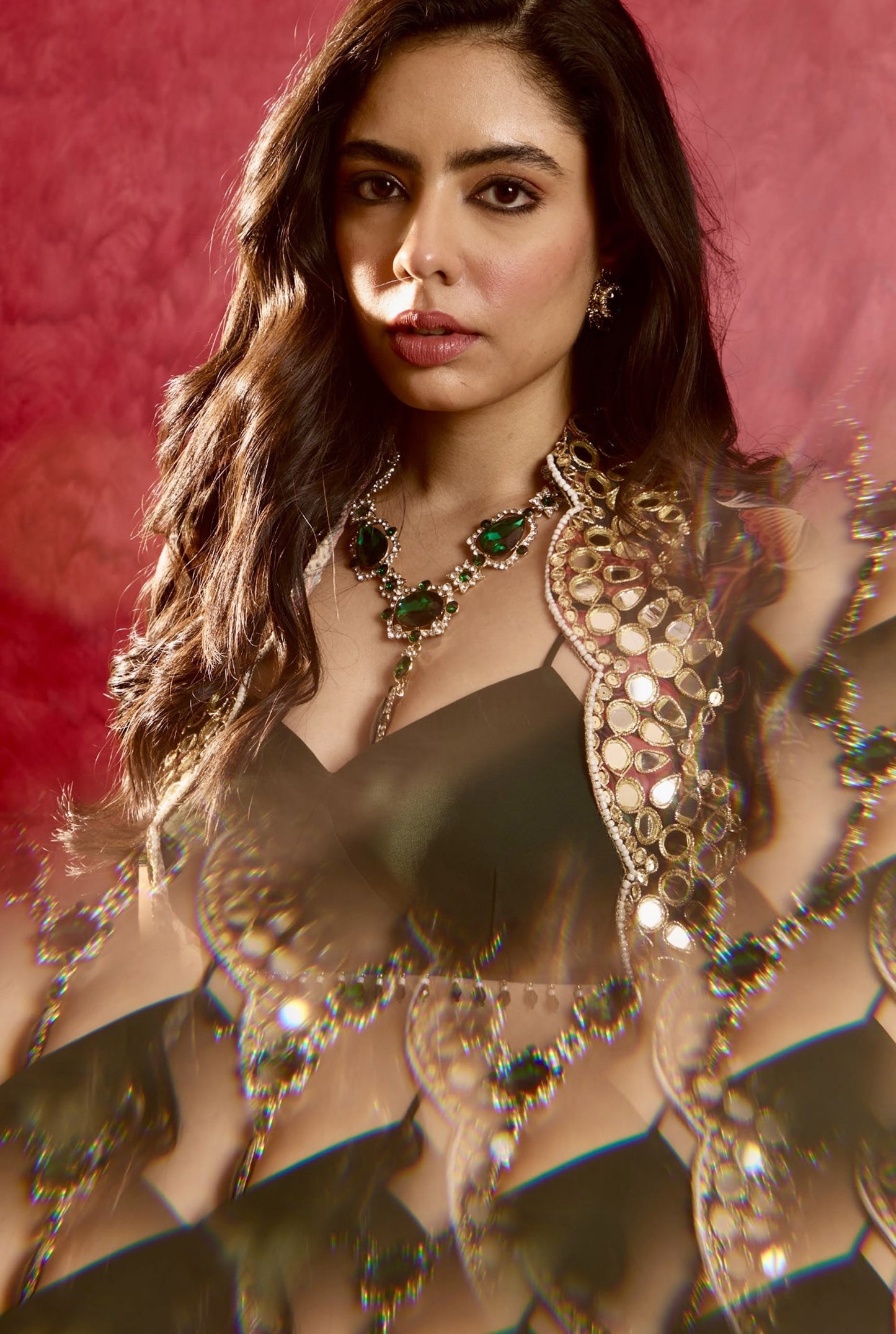 Green Naisha lehenga set