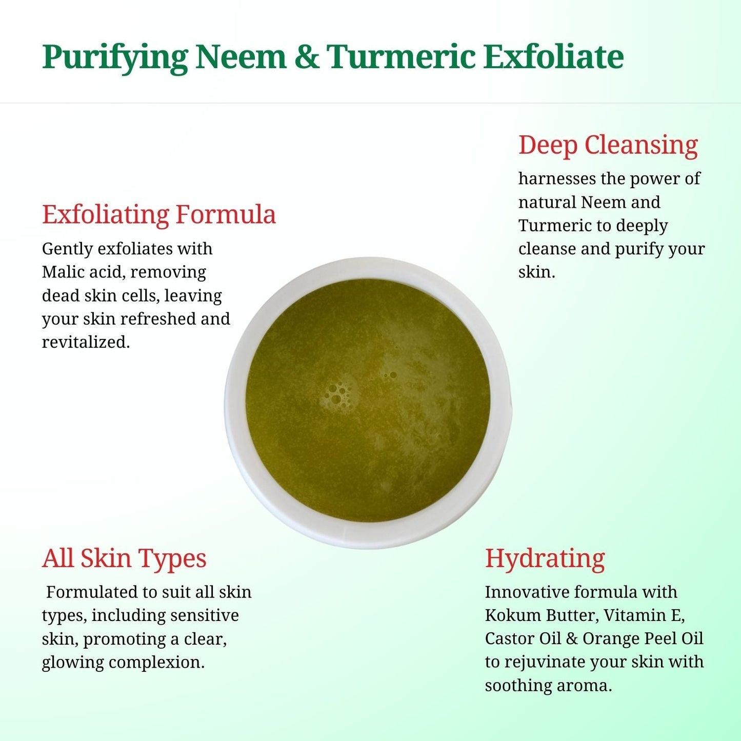 Reith Face Wash with Purifying Neem & Turmeric Exfoliate, Reith: Probiotic Skin Care