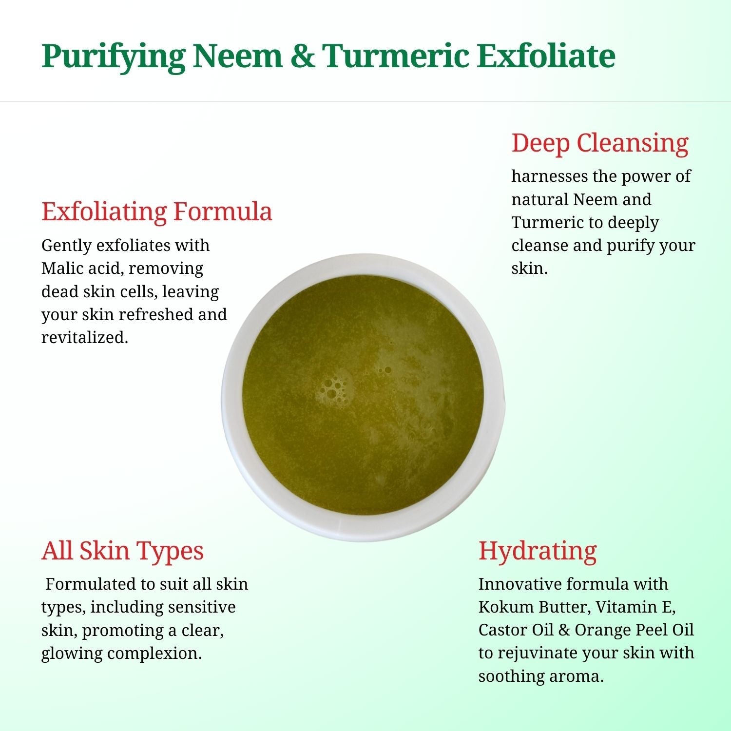 Reith Face Wash with Purifying Neem & Turmeric Exfoliate, Reith: Probiotic Skin Care