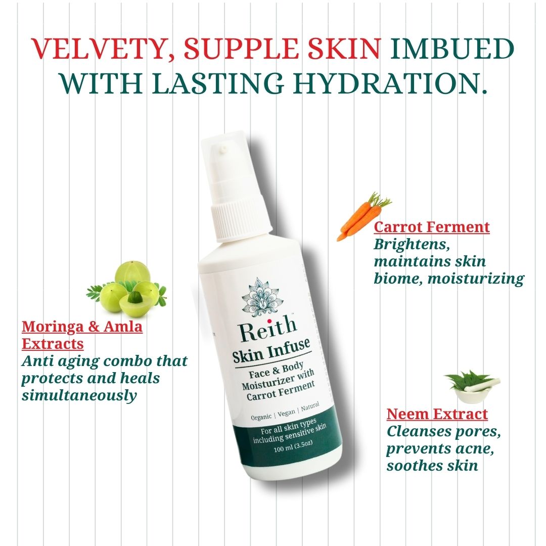 Reith Skin Infuse Face & Body Moisturizer with Carrot Ferment, Reith: Probiotic Skin Care
