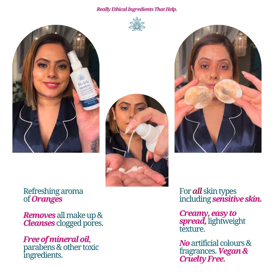 Reith Spotless Cleansing Milk | Natural Make Up Remover & Cleanser, Reith: Probiotic Skin Care