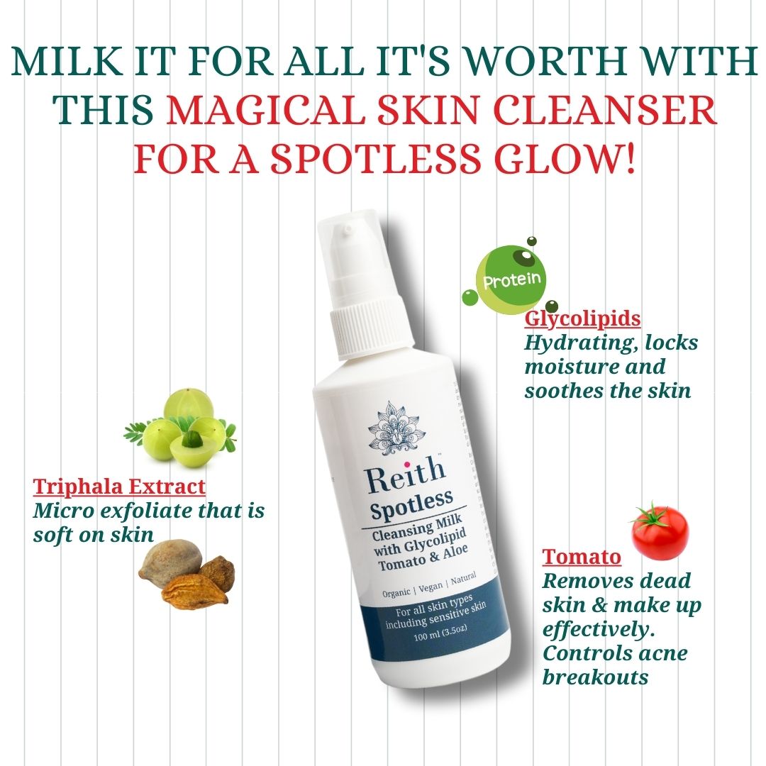 Reith Spotless Cleansing Milk | Natural Make Up Remover & Cleanser, Reith: Probiotic Skin Care