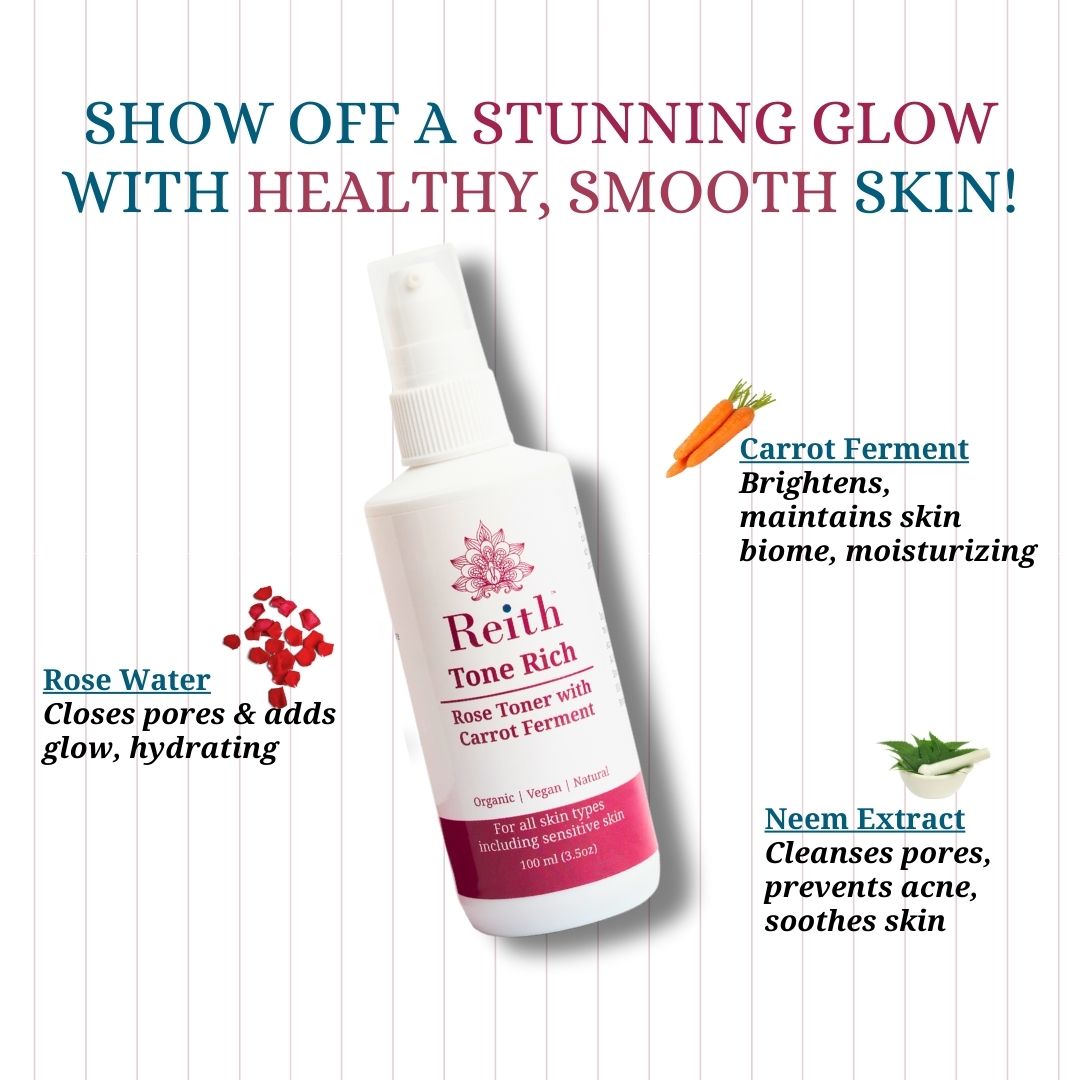 Reith Tone Rich Rose Toner with Carrot Ferment, Reith: Probiotic Skin Care