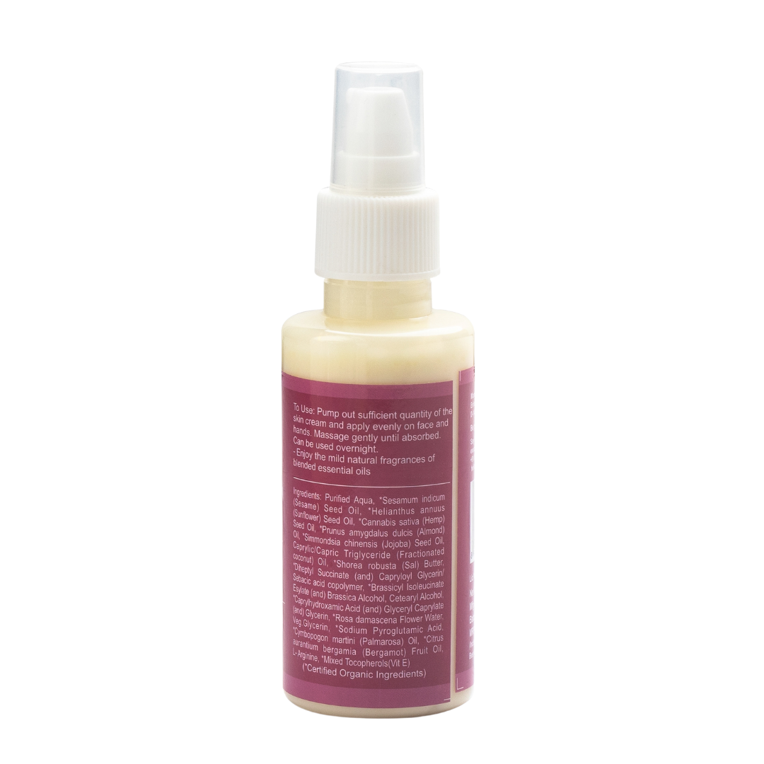 Rose Bergamot Skin Cream - Face & Body (50ml), Rustic Art