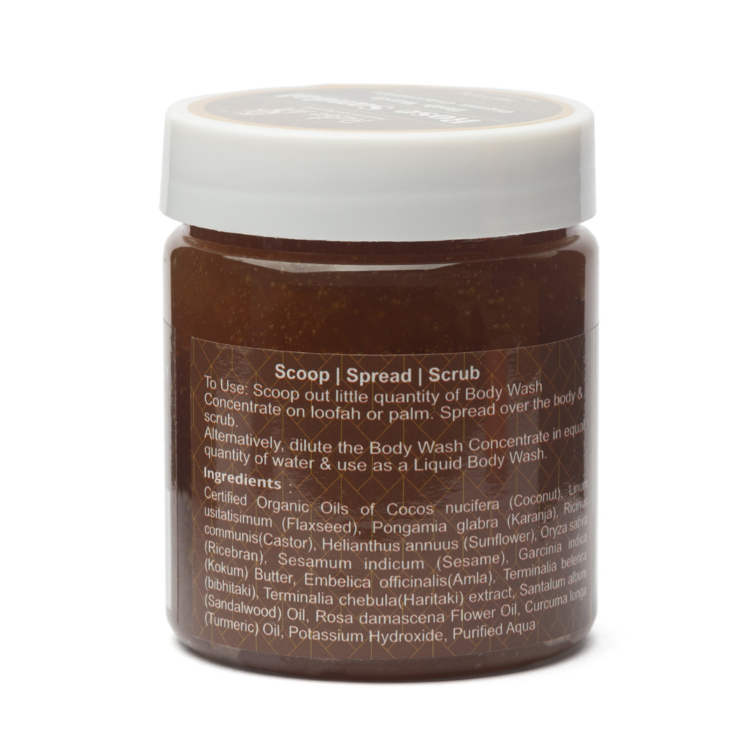 Rose Sandal Body Wash Concentrate, Rustic Art