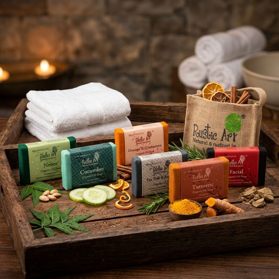 Daily Skin Defense Soap Set | Pack of 6 Soaps + Free Jute Pouch