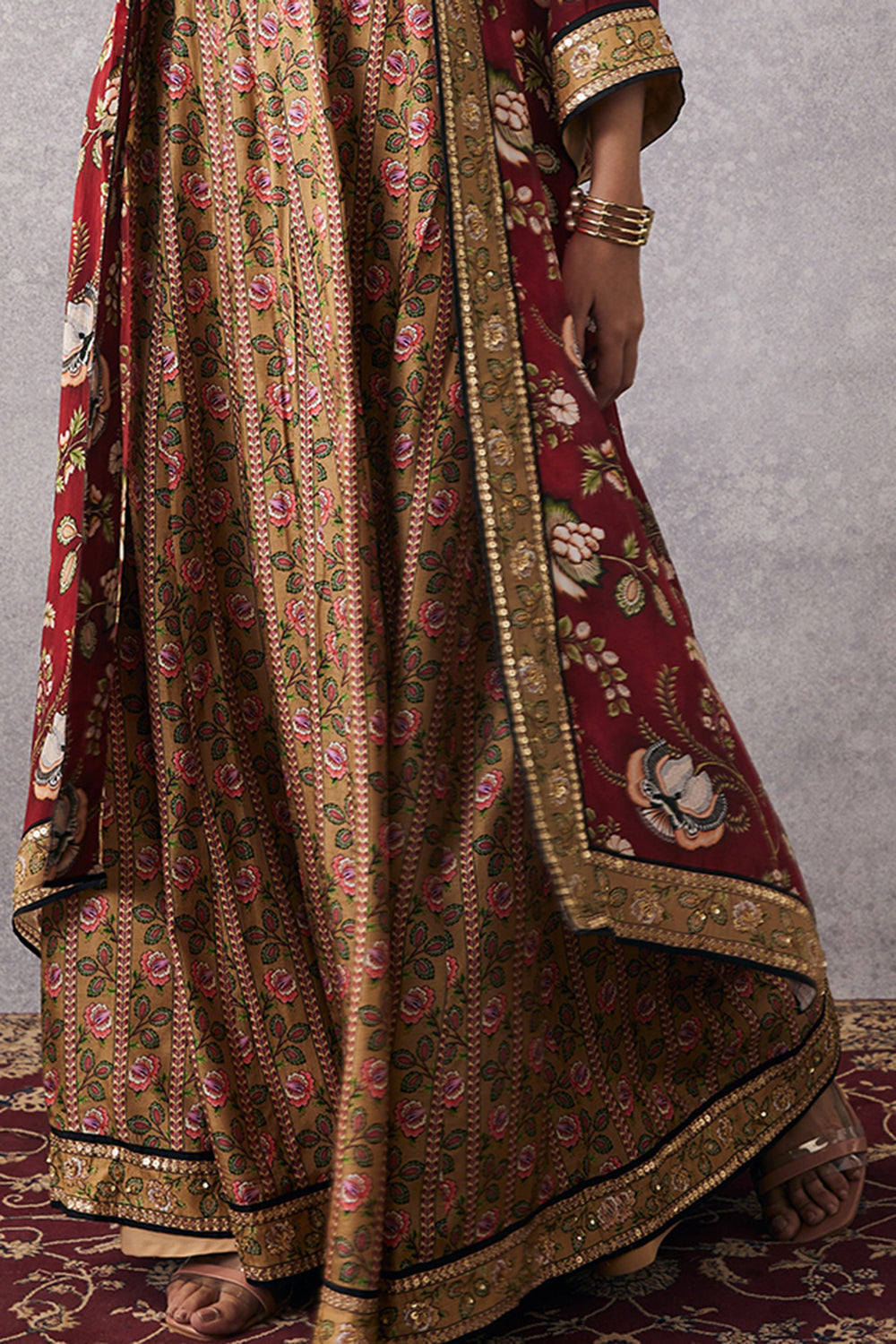 Mehr Embroidered Lehenga Set With Jacket
