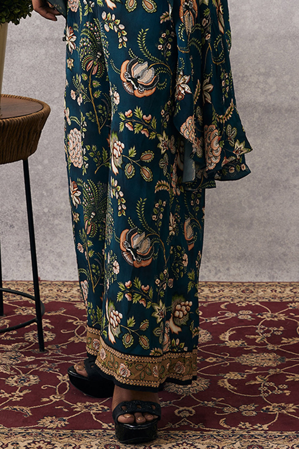 Mehr Embroidered Asymmetric Co-Ord Set