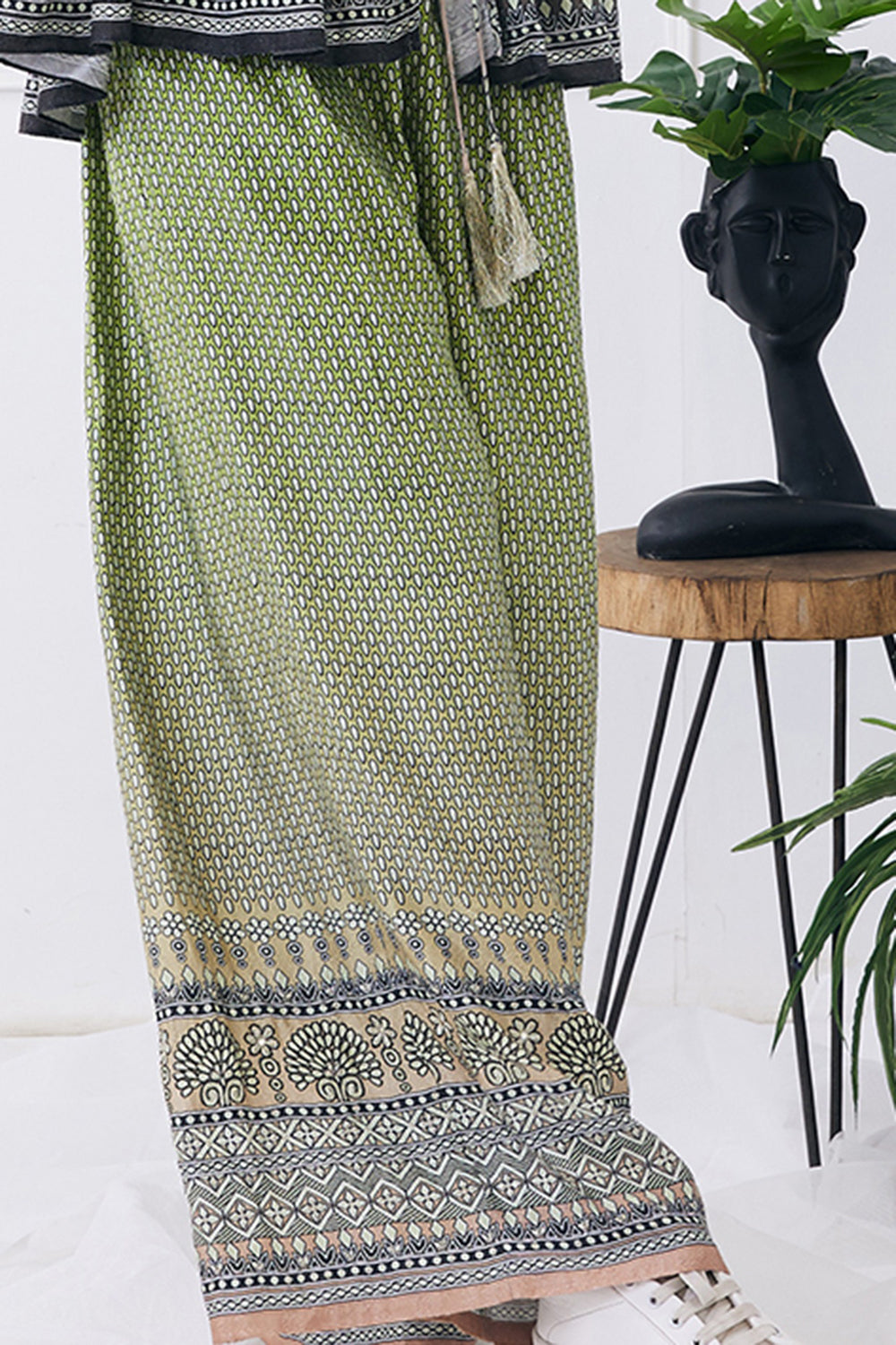 Ela Printed Co-Ord Set With Peplum Jacket