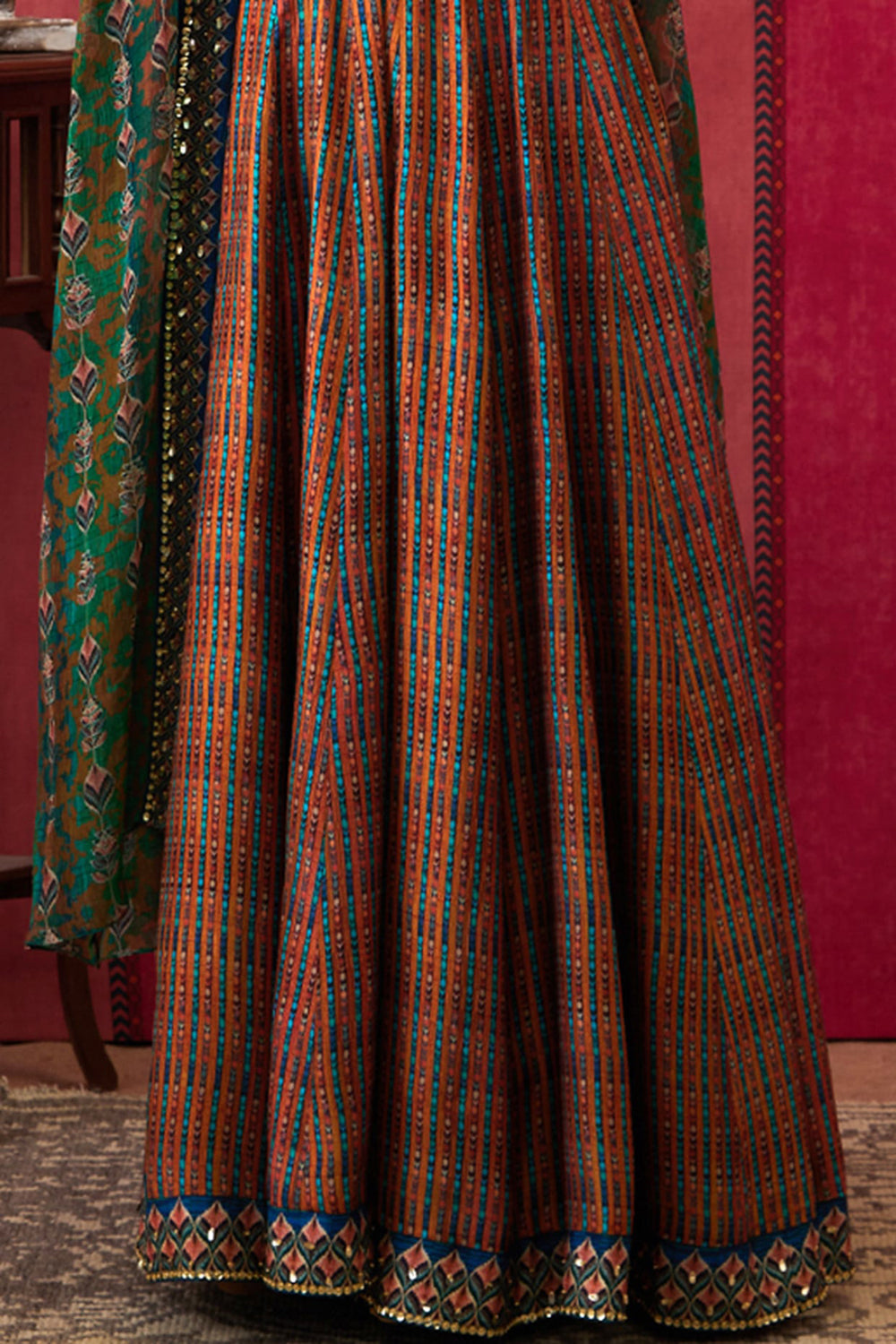 Adah Embroidered Lehenga Set With Jacket