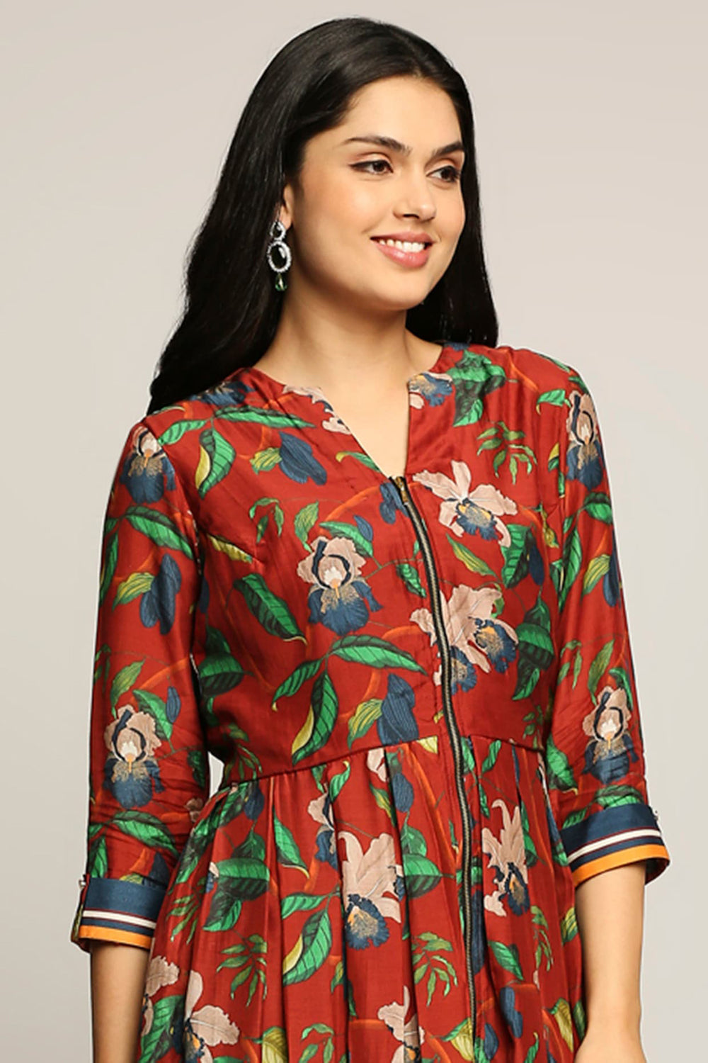 Orchid Bloom Printed Flared Kurta With Pant