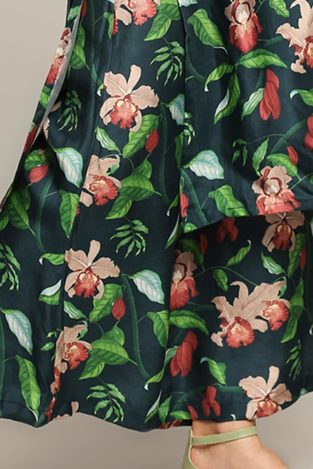 Orchid Bloom Printed Co-Ord Set With Jacket