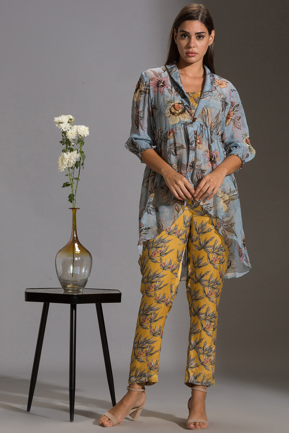 Anthia Floral  Printed Jumpsuit With Jacket