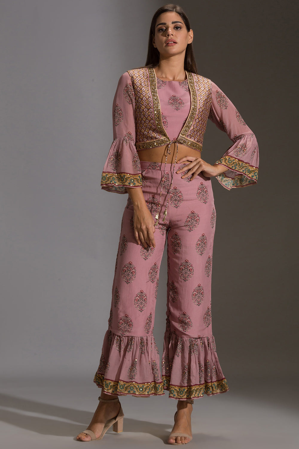 Muasir Paisley Printed Co-Ord Set With Jacket