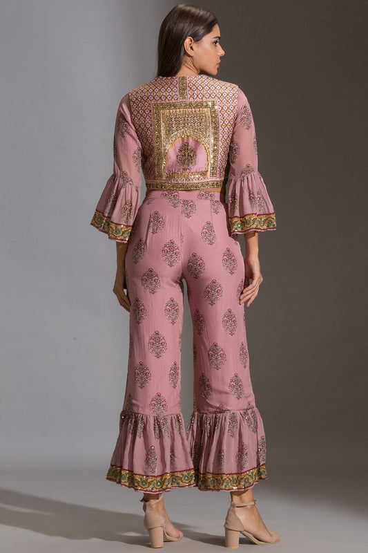 Muasir Paisley Printed Co-Ord Set With Jacket