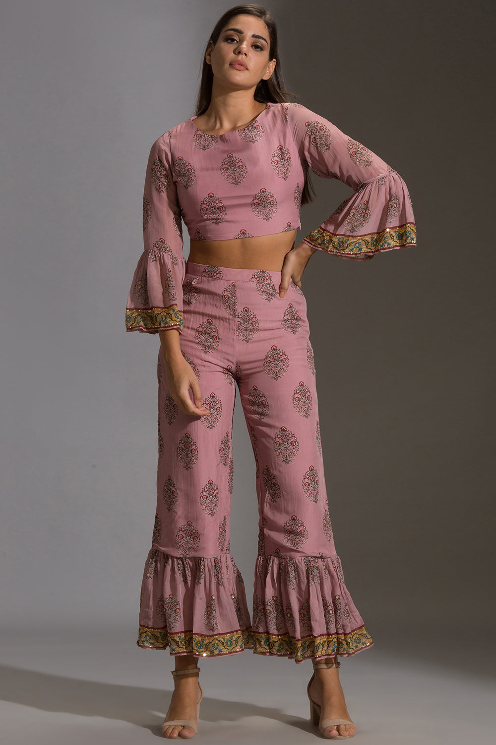 Muasir Paisley Printed Co-Ord Set With Jacket