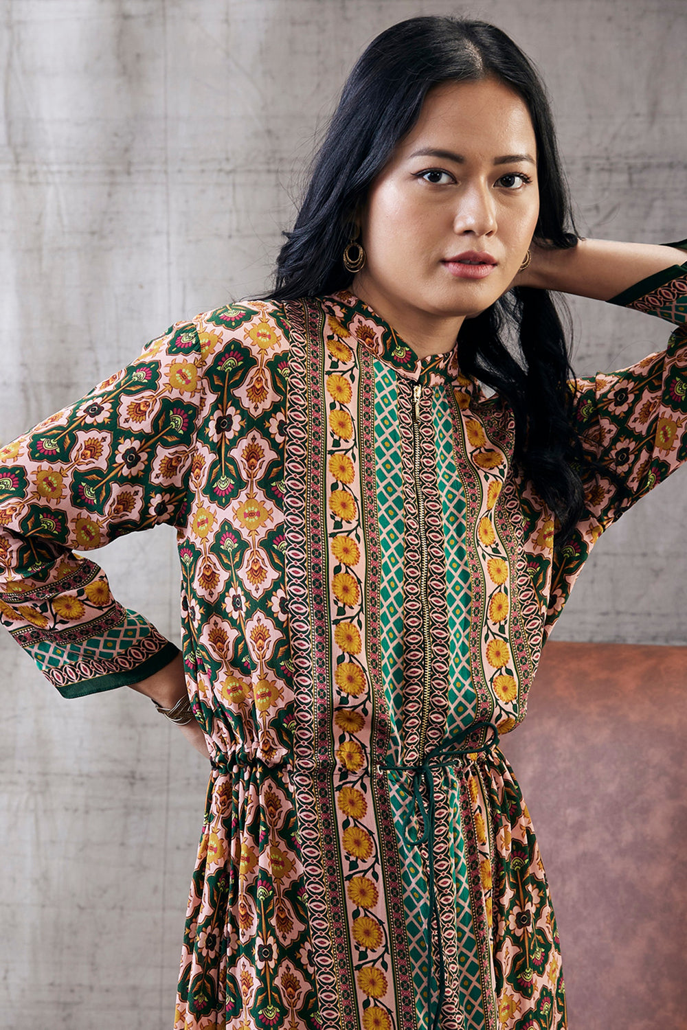 Taahira Printed Long Dress