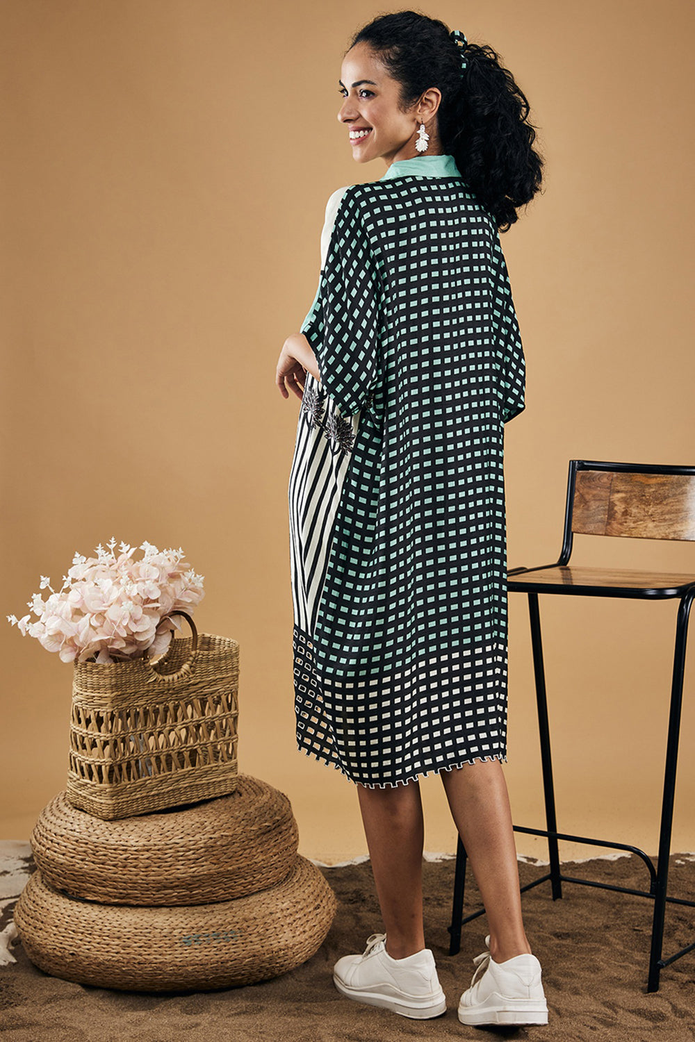 Palm Bay Printed Kimono Dress