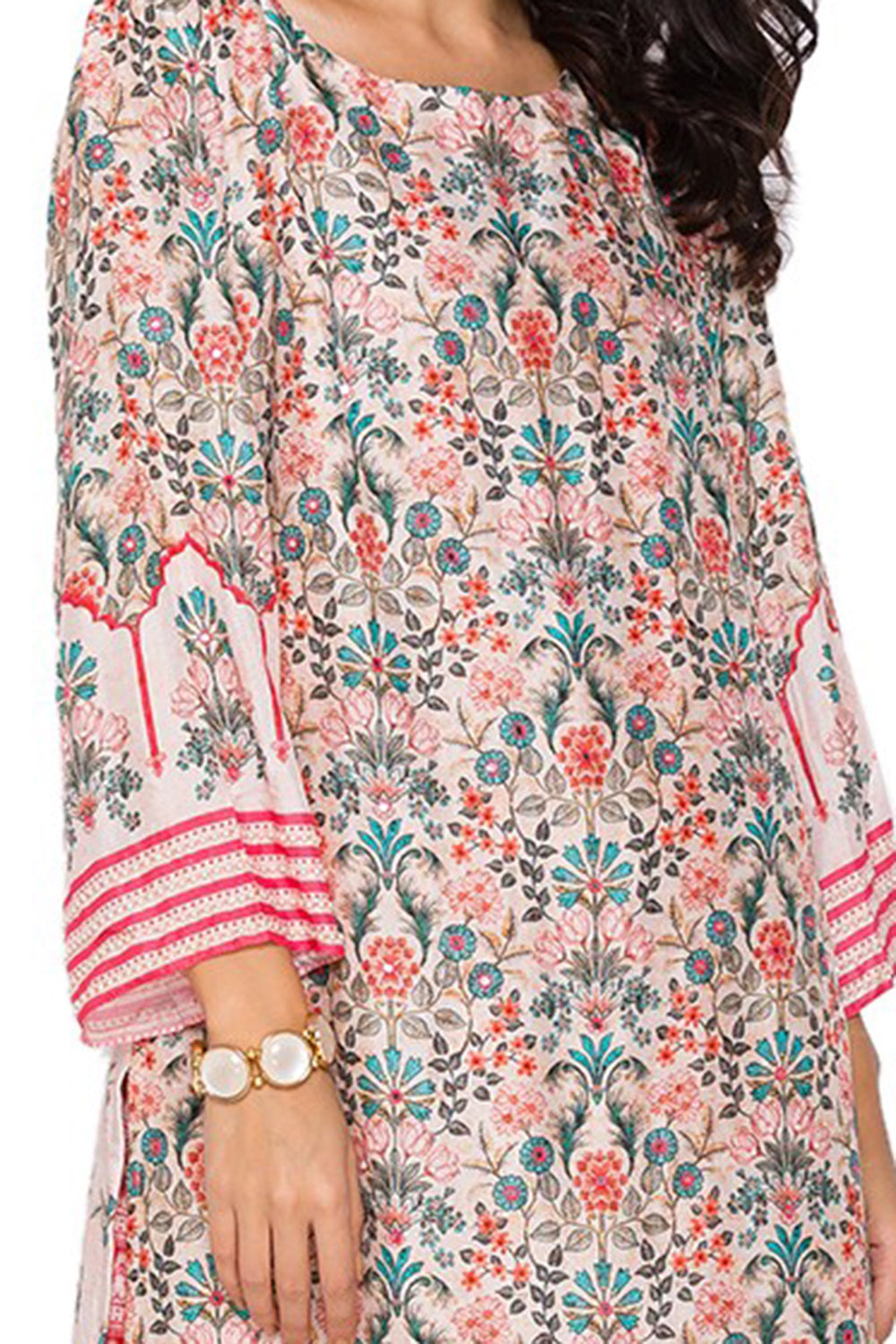 Eden Garden Printed Kurta Paired With Pants