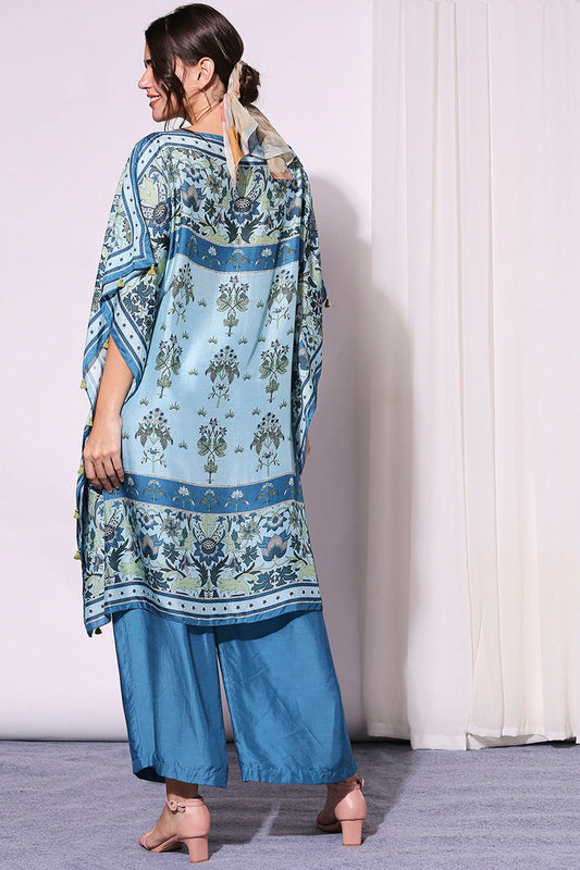 Pastel Floral Kaftaan Set