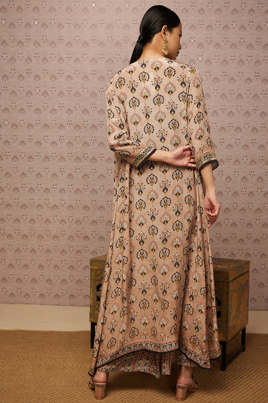 Sarouk Embroidered Co-Ord Set With Jacket