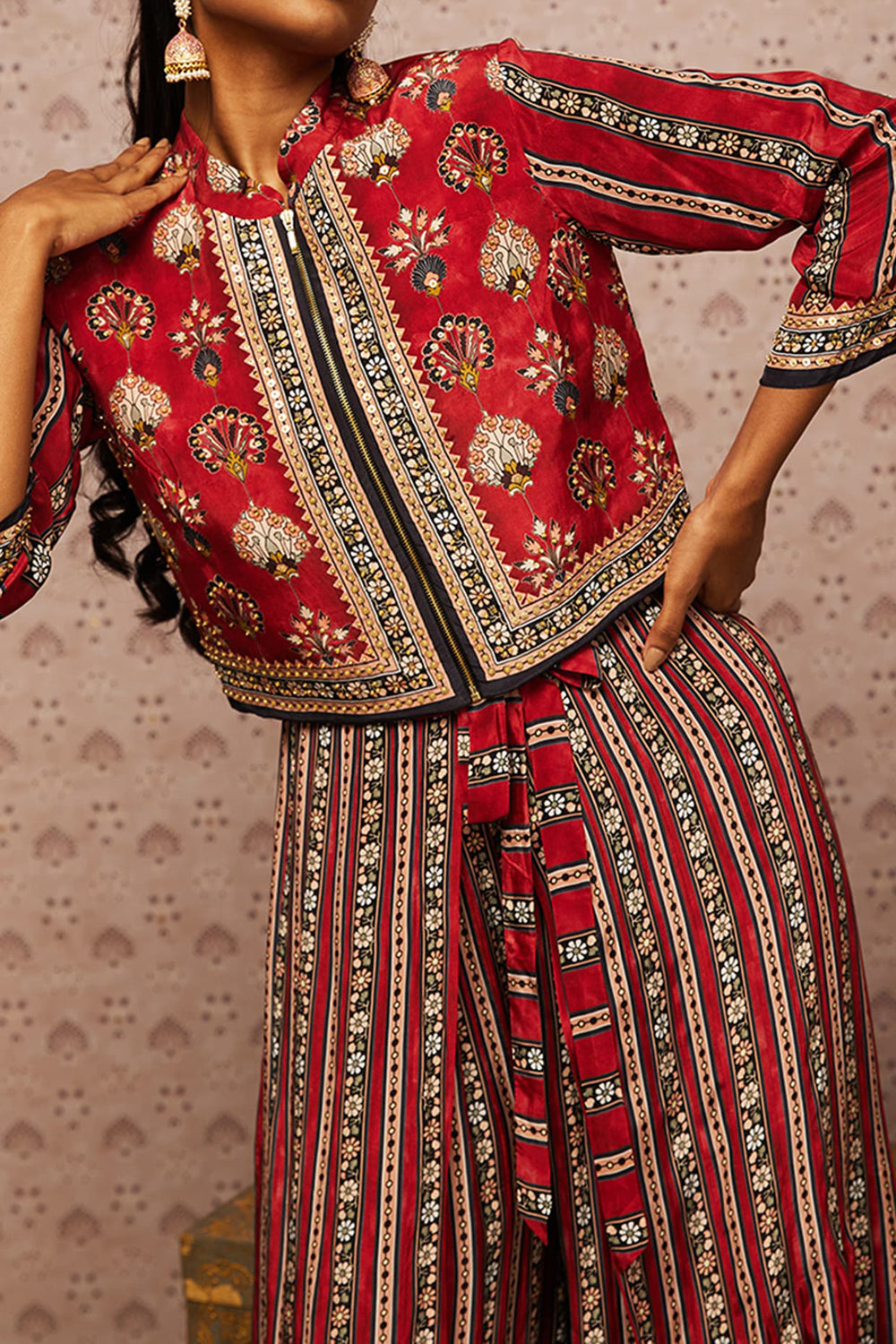 Sarouk Embroidered Jumpsuit With Jacket