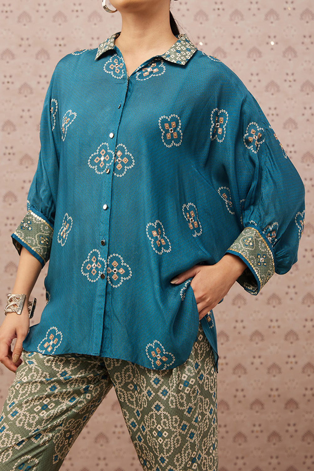 Bandhej Printed Co-Ord Set