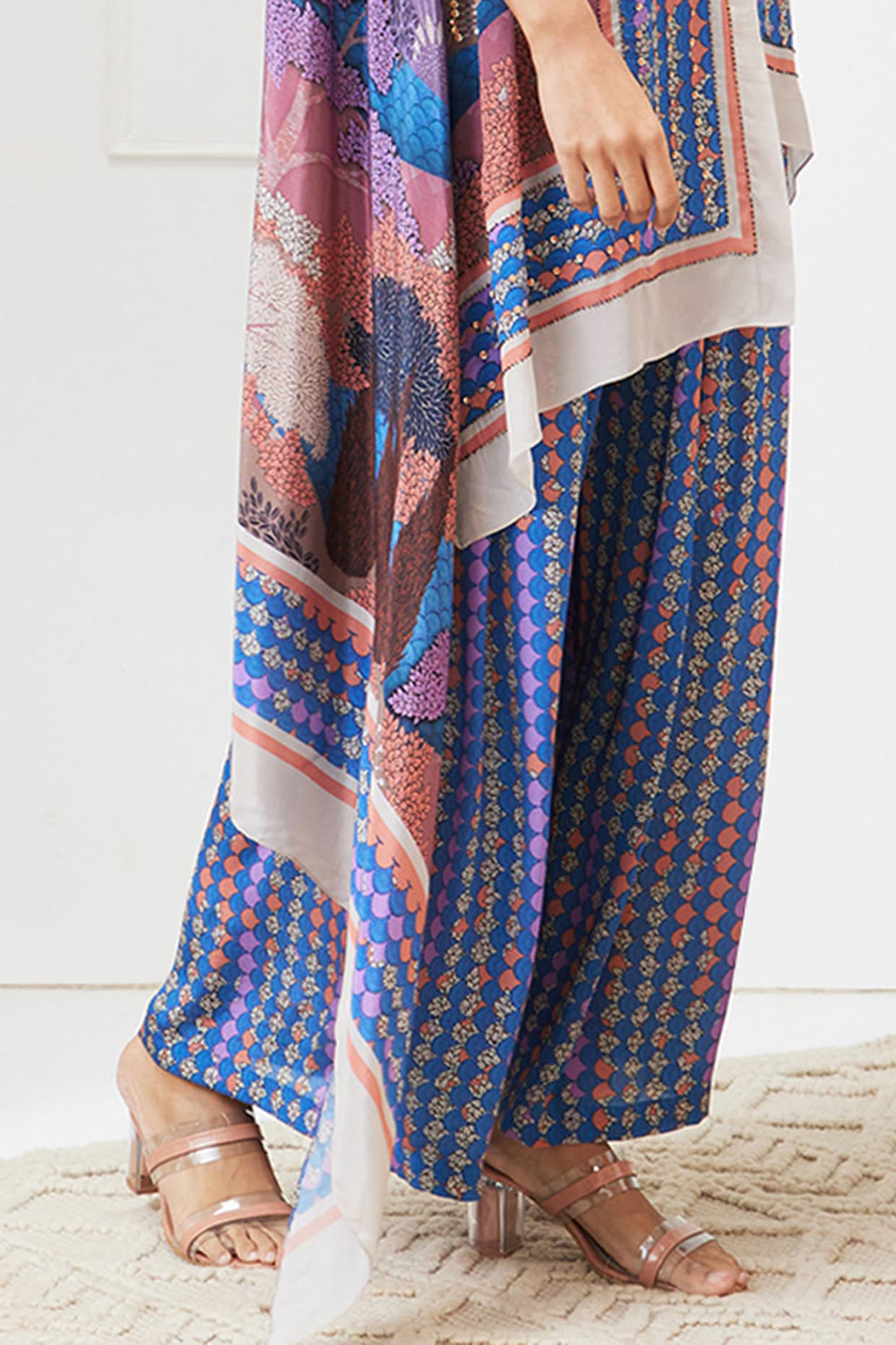 Benazir Printed High-Low Shirt With Pant